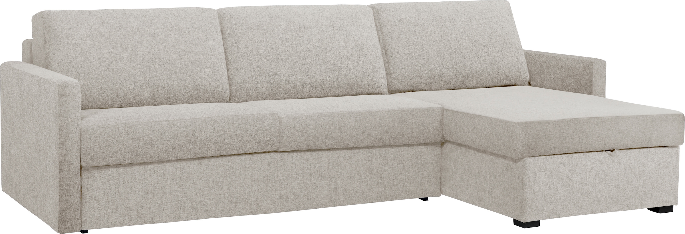 Places of Style Schlafsofa »GOLDPOINT Ecksofa 264 cm, Liegefläche (140/200cm), L-Form,«, Bettfunktion, Bonell-Federkernmatratze und Dauerschläfer-Funktion