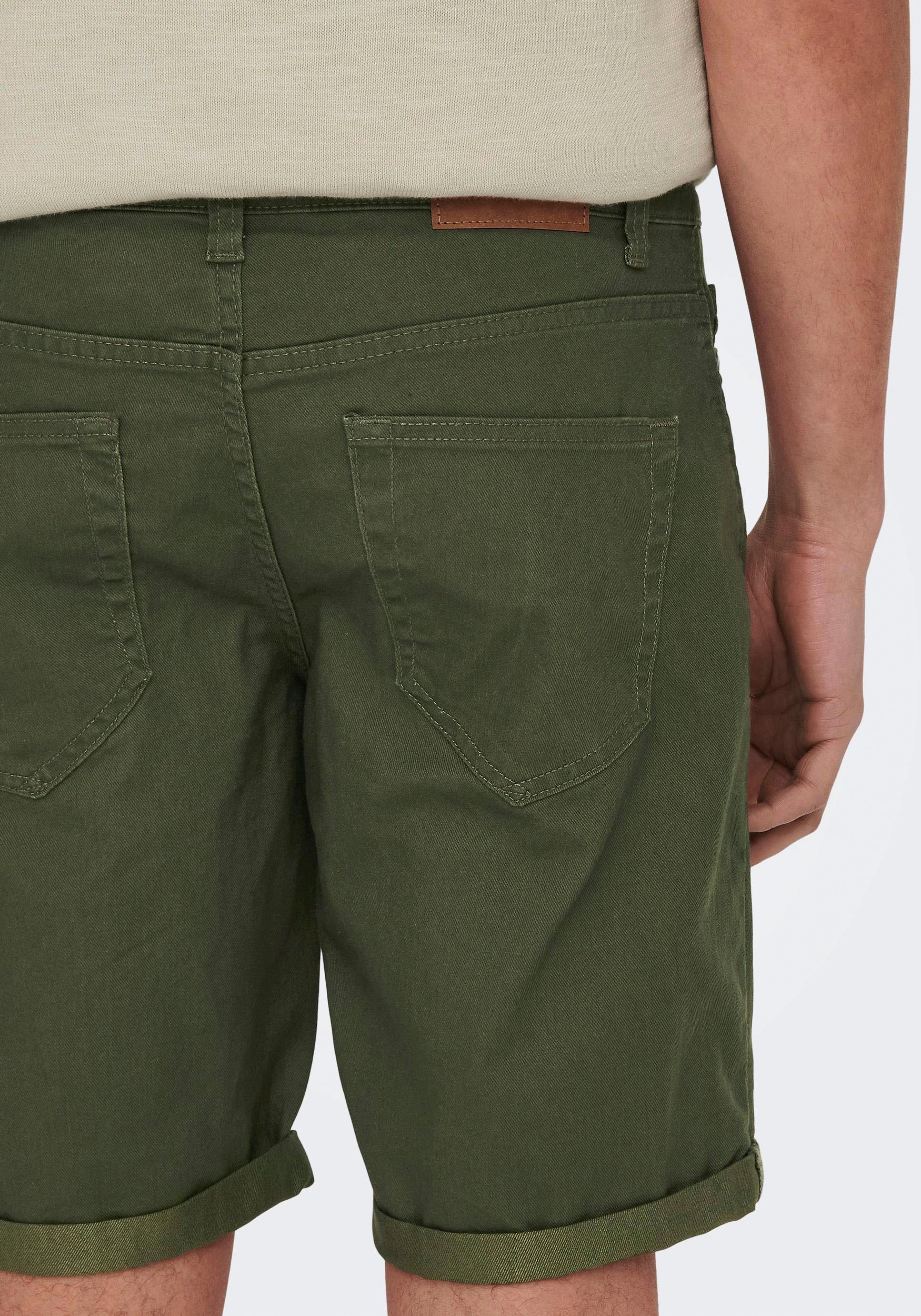4. Bild von ONLY & SONS Jeansshorts »ONSPLY LIFE REG TWILL 4451 SHORTS«