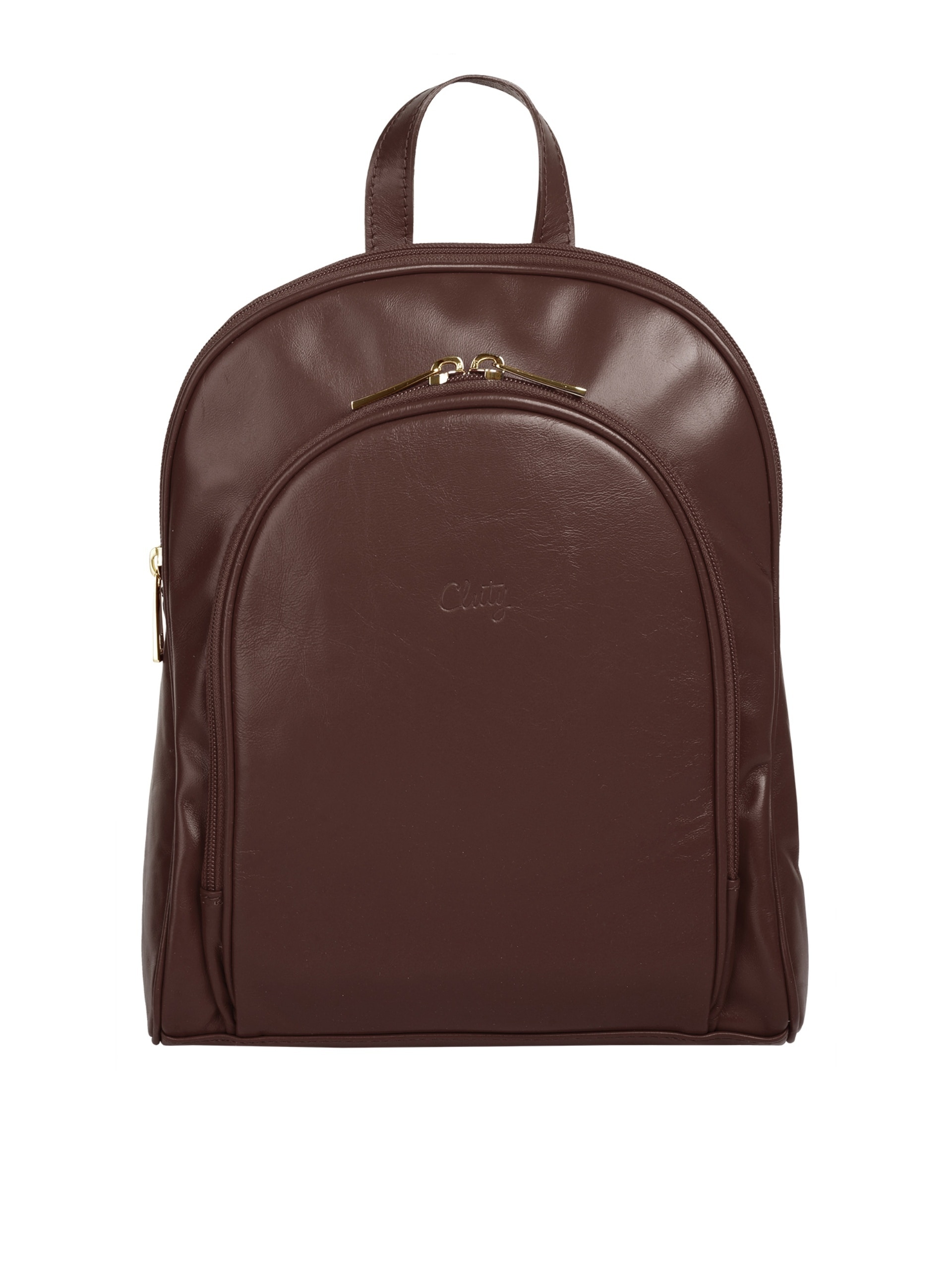 Cluty Cityrucksack, echt Leder, Made in Italy