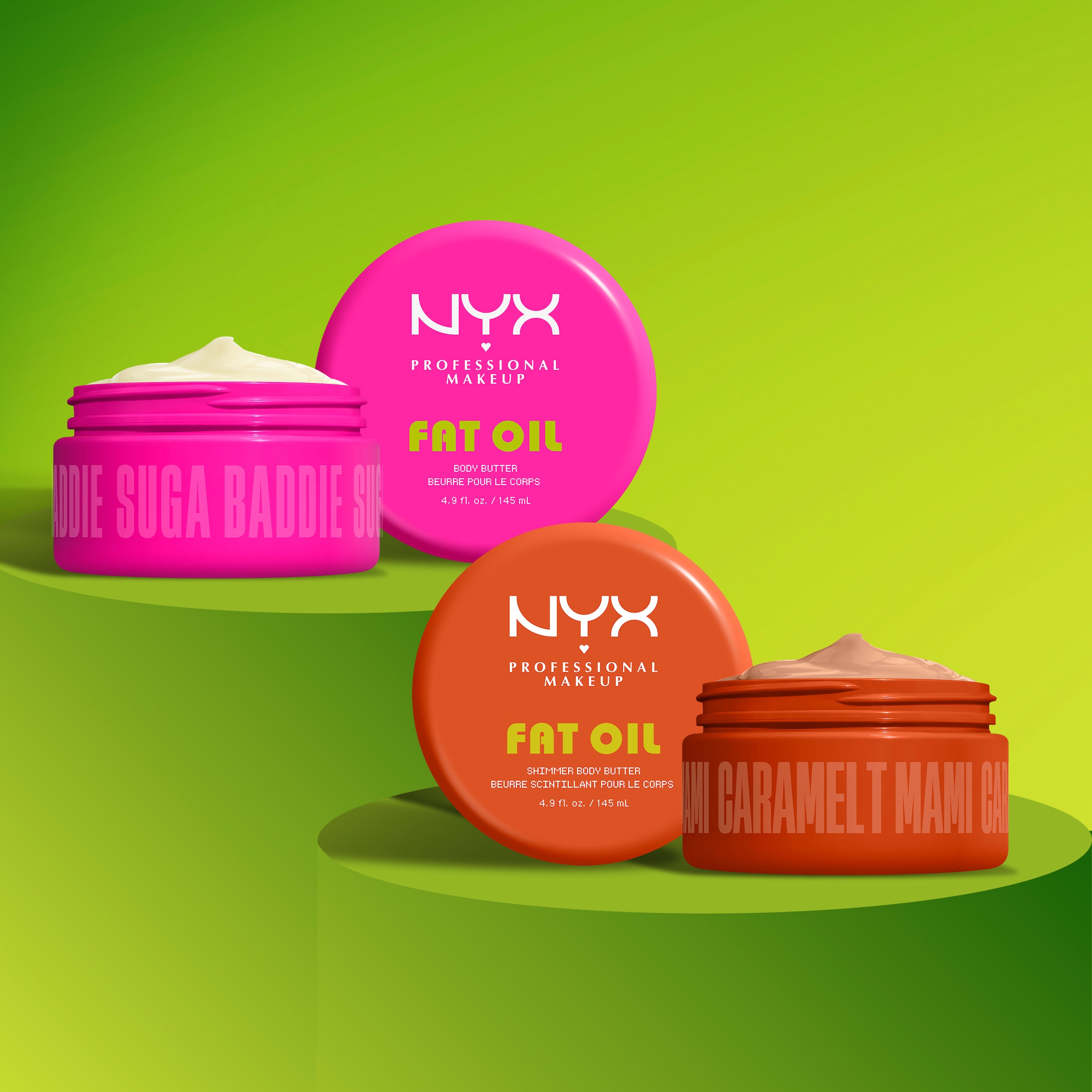 NYX PROFESSIONAL MAKEUP Körperbutter »FAT OIL BODY BUTTER SUGA BADDIE« reichhaltige Körperbutter, 24h Hydration, Vanilla & Cream