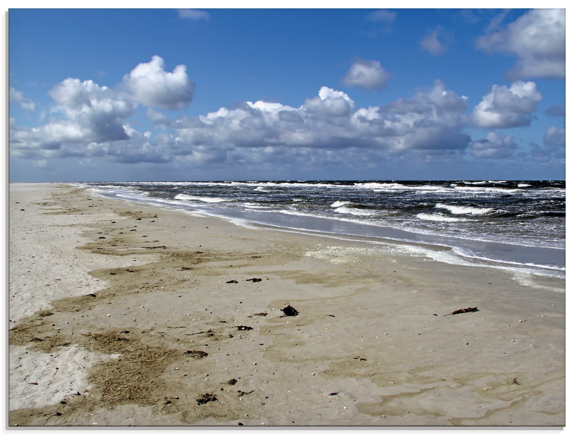 Artland Glasbild "Nordsee - Urlaubsfeeling pur", Strand, (1 St.), in versch günstig online kaufen