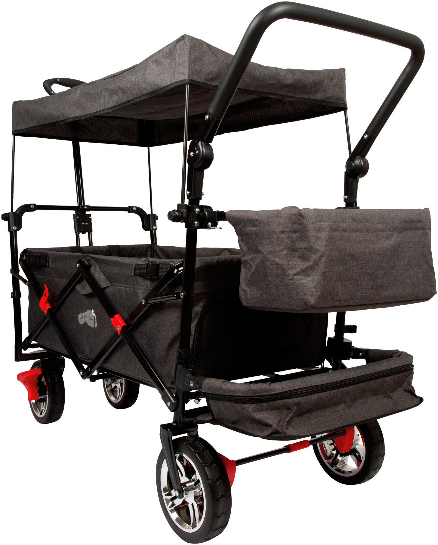 Small Foot Bollerwagen »Bollerwagen mit Dach« mit Regencover, faltbar