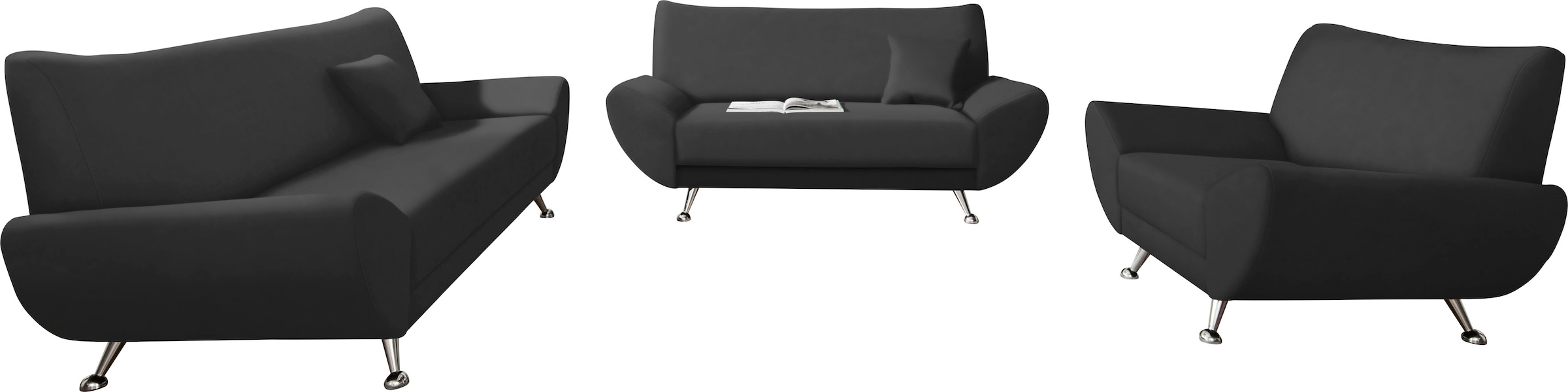 INOSIGN Polstergarnitur »Saltare elegant und komfortabel, OTTOs Choice«, (3 tlg.)