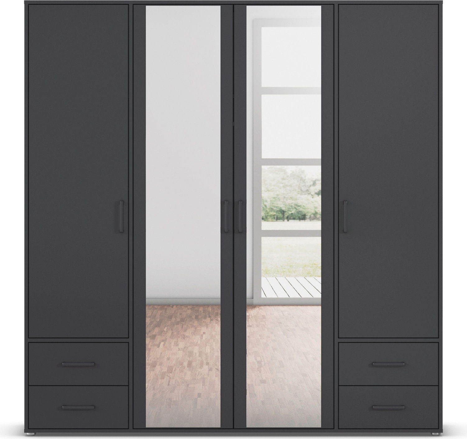 rauch Drehtürenschrank »Voyager«, (in 3 verschiedenen Ausstattungen BASIC/C günstig online kaufen