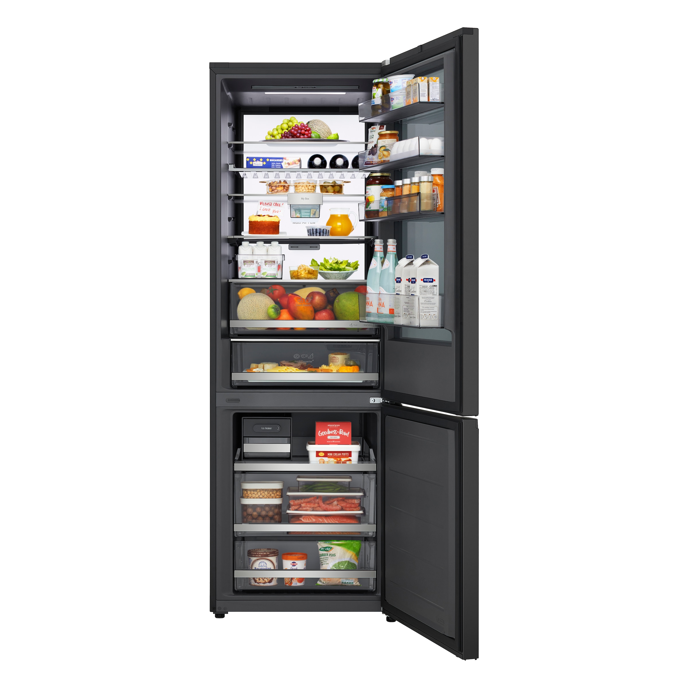 LG Kühl-/Gefrierkombination Serie X9 »GBGW92GCEV« 203 cm hoch 69,7 cm breit InstaView, FRESHConverter+, Premium Interieur, Total No Frost, ThinQ