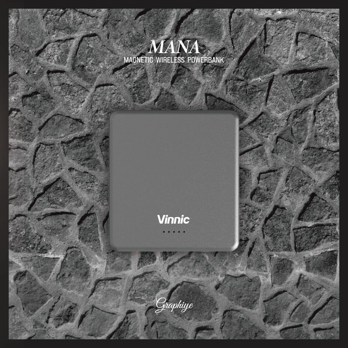 Vinnic Powerbank »MANA Magnetic Wireless Powerbank 8.000mAh«, Vinnic MANA Magnetic Wireless Powerbank 8.000mAh,blue