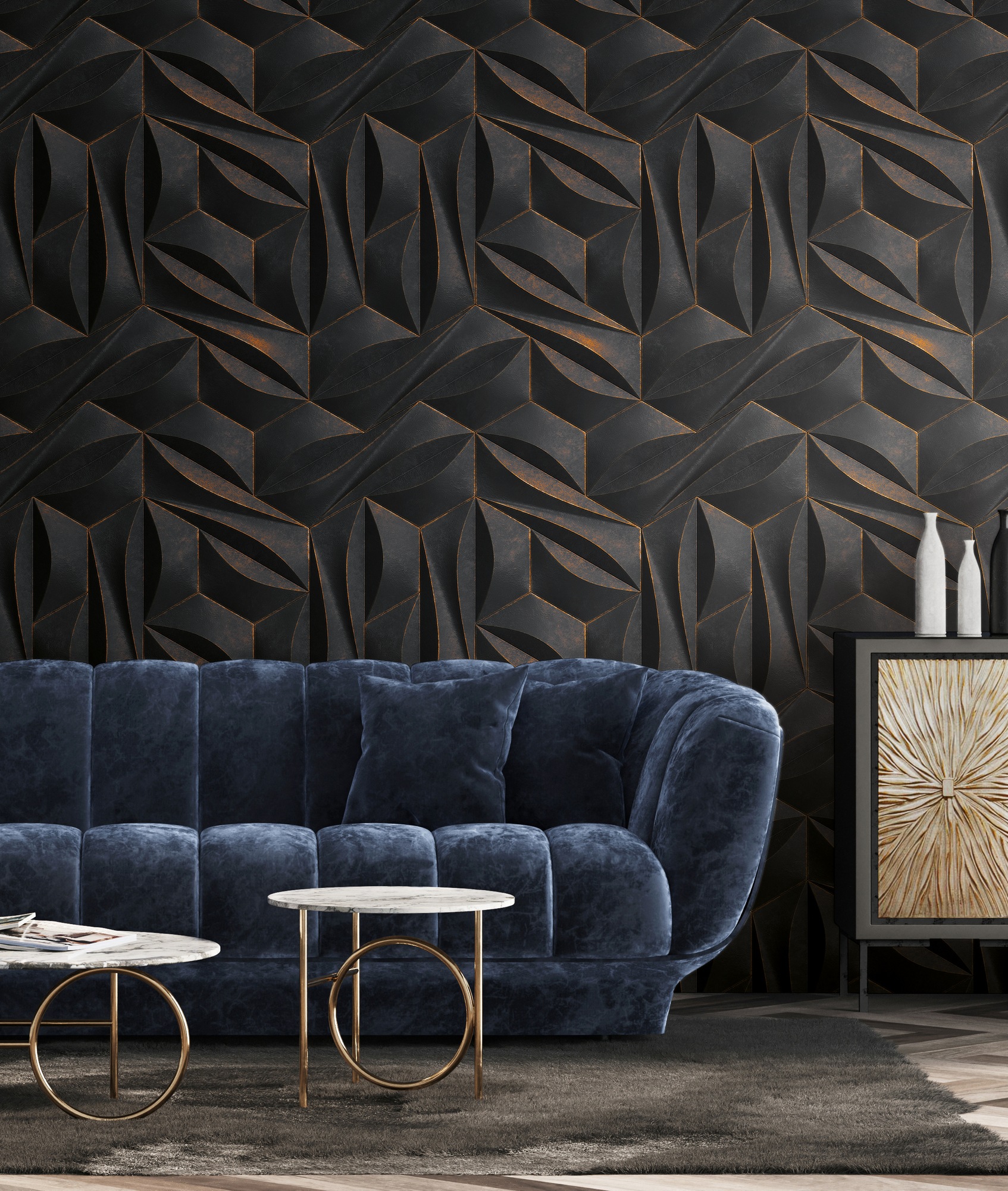 living walls Fototapete »Metropolitan Stories. Travel Styles. 3D-Tapete«, matt-gemustert-neutral, Fototapete 3D-Effekt Grafisch Metallic-Effekt Designtapete Tapeten
