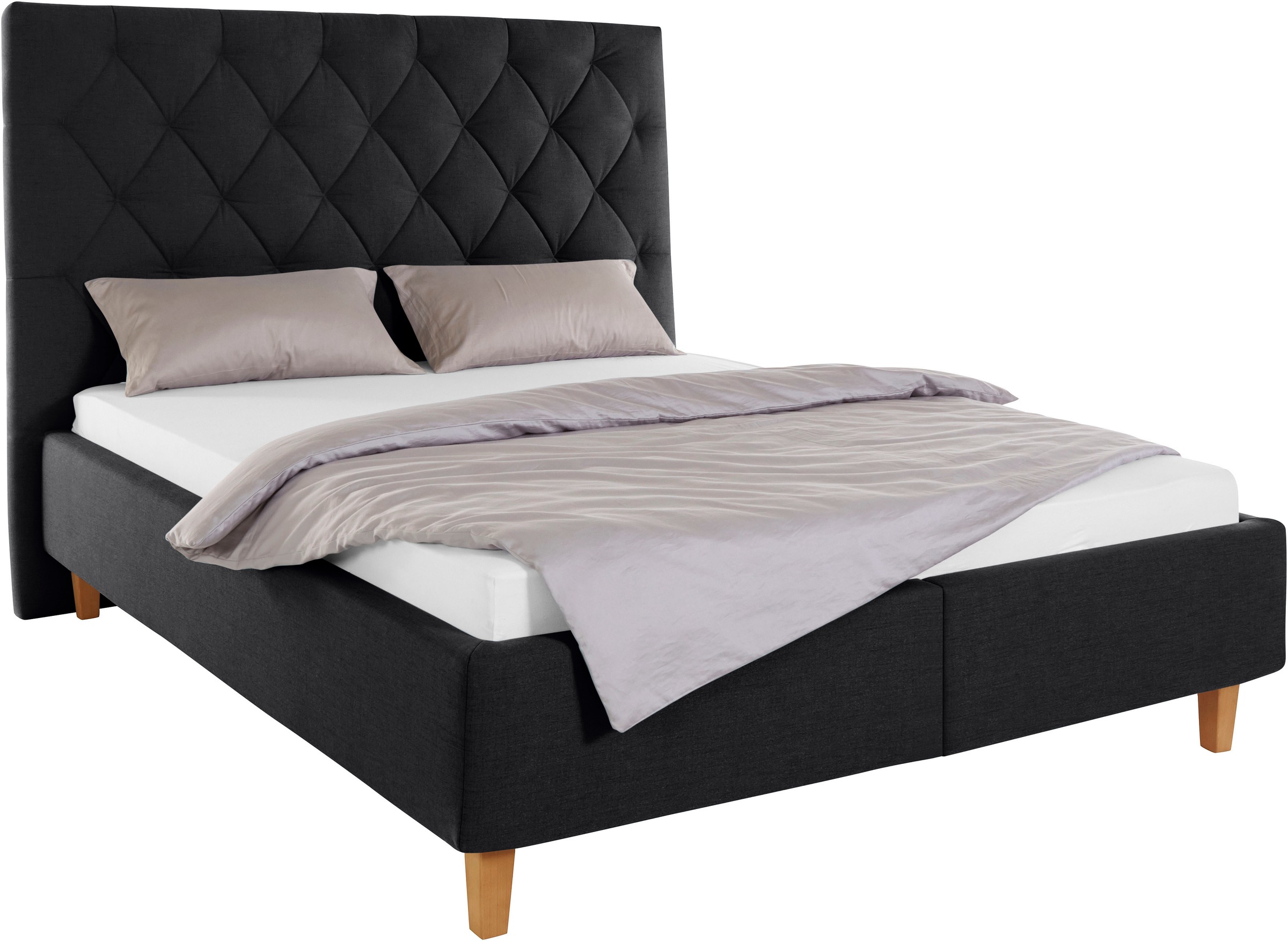 Home affaire Polsterbett »Sunley 140« Kreuzsteppung, Kopfteilhöhe 142 cm, o günstig online kaufen