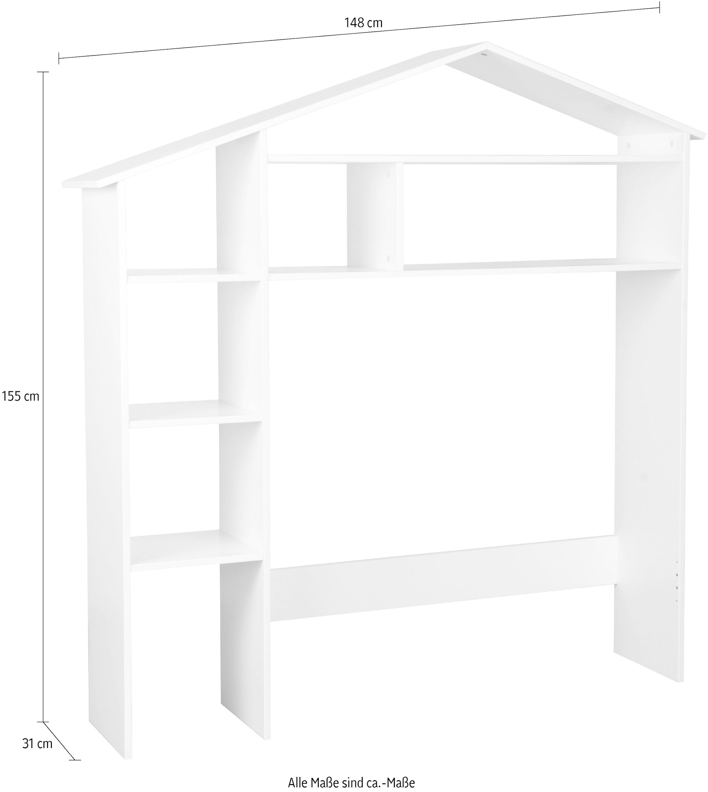Lüttenhütt Regal »Lizzi«, Kopfteil für Kinderbett, für Bettbreite 100 cm
