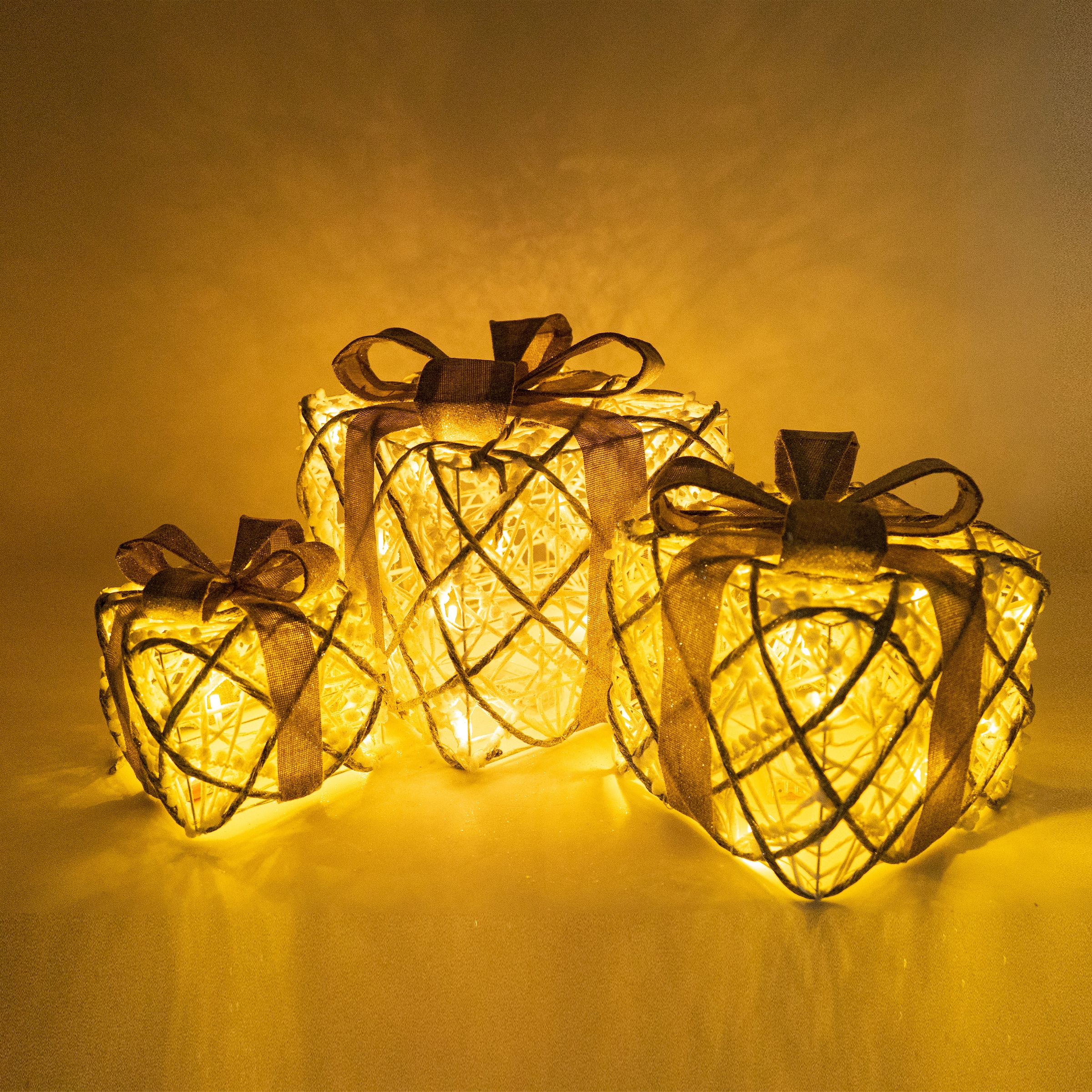 NOOR LIVING Dekolicht »LED Geschenke, Weihnachtsdeko«, im 3er-Set, je 10,  15 und 20 LEDs auf Rechnung kaufen