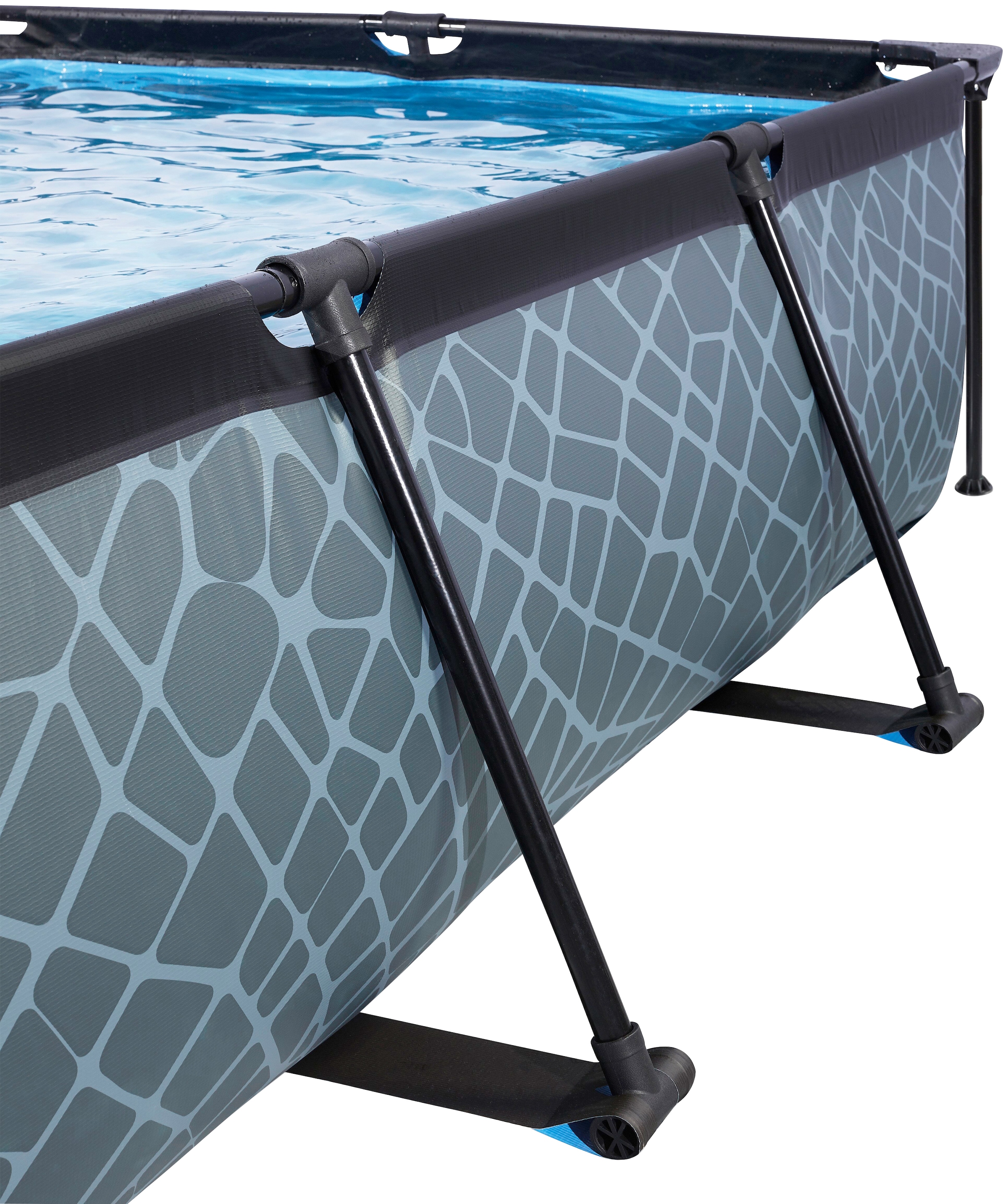 EXIT Framepool, (Set, 3 tlg.), BxLxH: 200x300x65 cm, mit Kartuschenfilter und Abdeckung