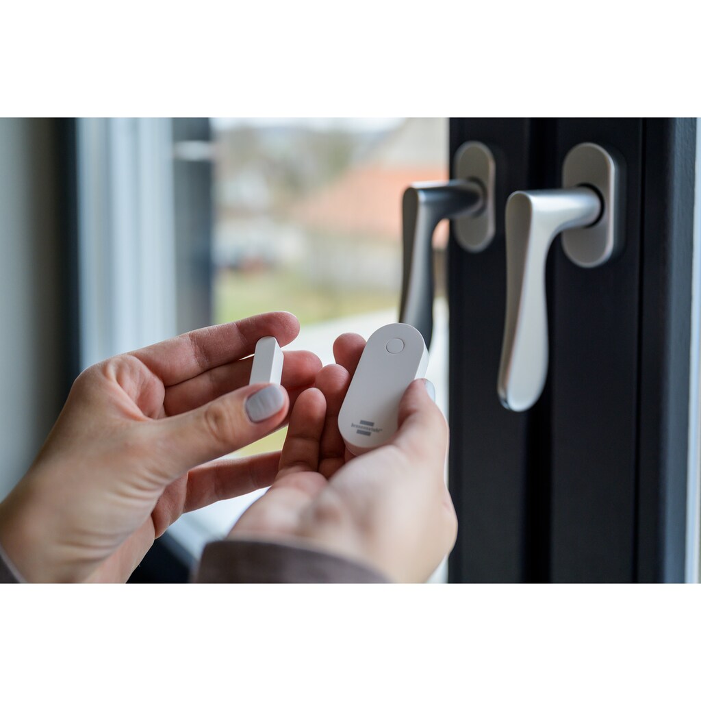 Brennenstuhl Türklingel-Set »Connect Zigbee Tür- und Fensterkontakt TFK CZ 01«, Nachricht aufs Handy, kostenlose App