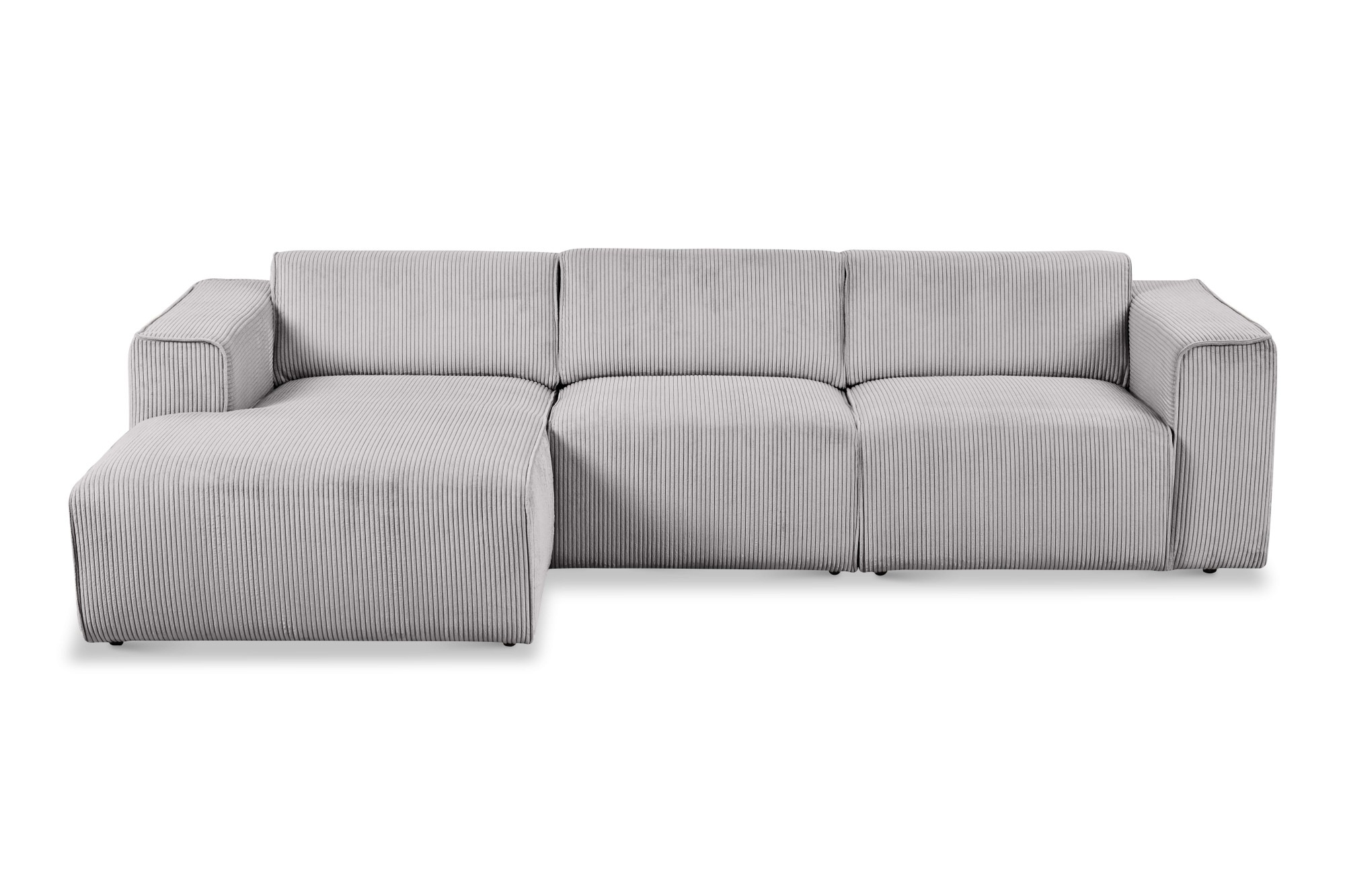 andas Ecksofa »Noord«, L-Form, mit Kedernaht, Breite 281 cm, Cord, Struktur, Webstoff