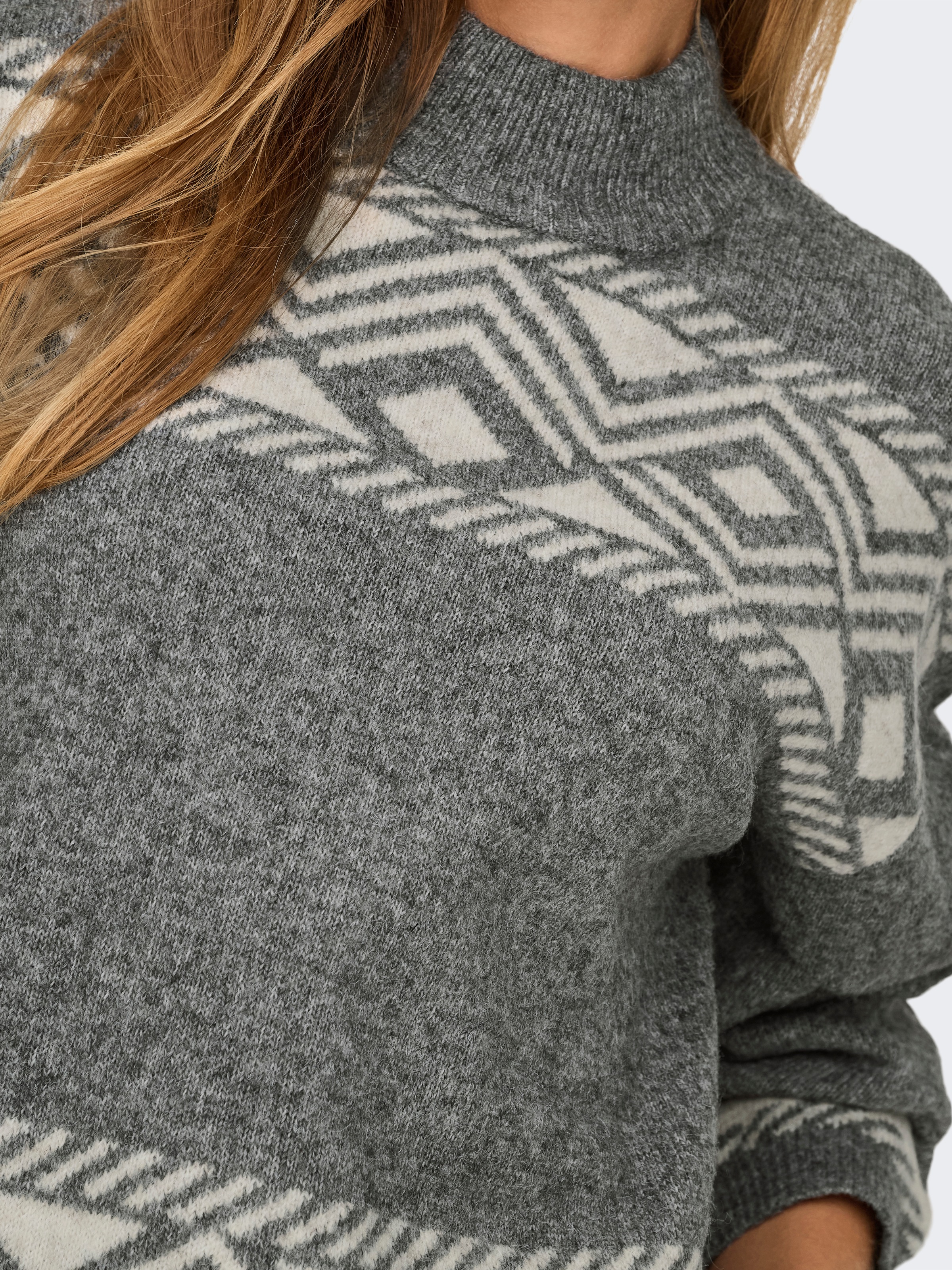 ONLY Stehkragenpullover »ONLVICTORIA L/S PULLOVER KNT NOOS«