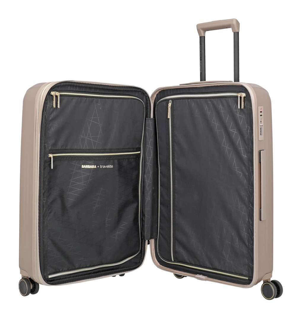 travelite Hartschalen-Trolley »BARBARA & travelite | BARBARA NOVELTY, verschiedene Größen und Farben«, 4 Rollen, Hartschalen-Kofferset Reisegepäck Volumenerweiterung bei M