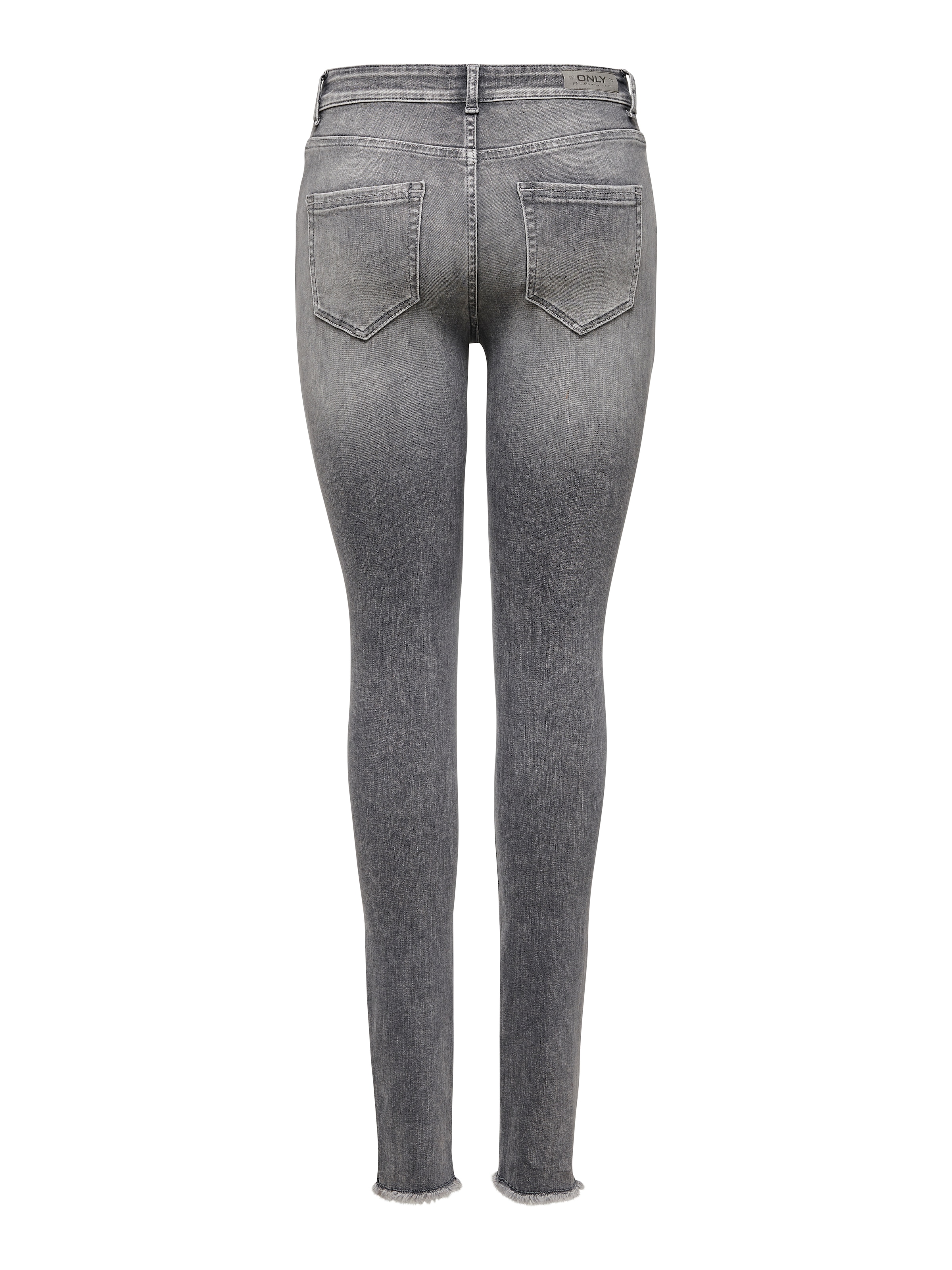 ONLY Skinny-fit-Jeans »ONLBLUSH MID SK ANK RW REA0918 NOOS« mit ausgefranstem Saum