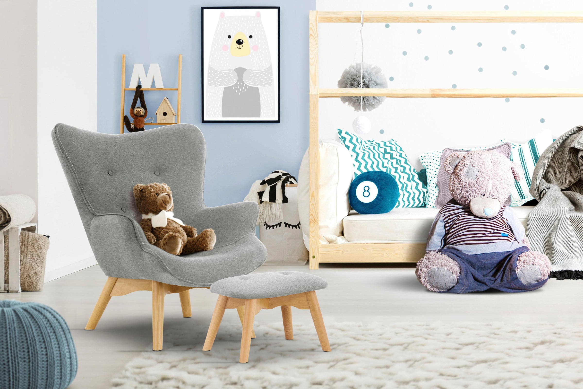 Home affaire Sessel »Duca Mini« in kleiner Ausführung für Kinder günstig online kaufen