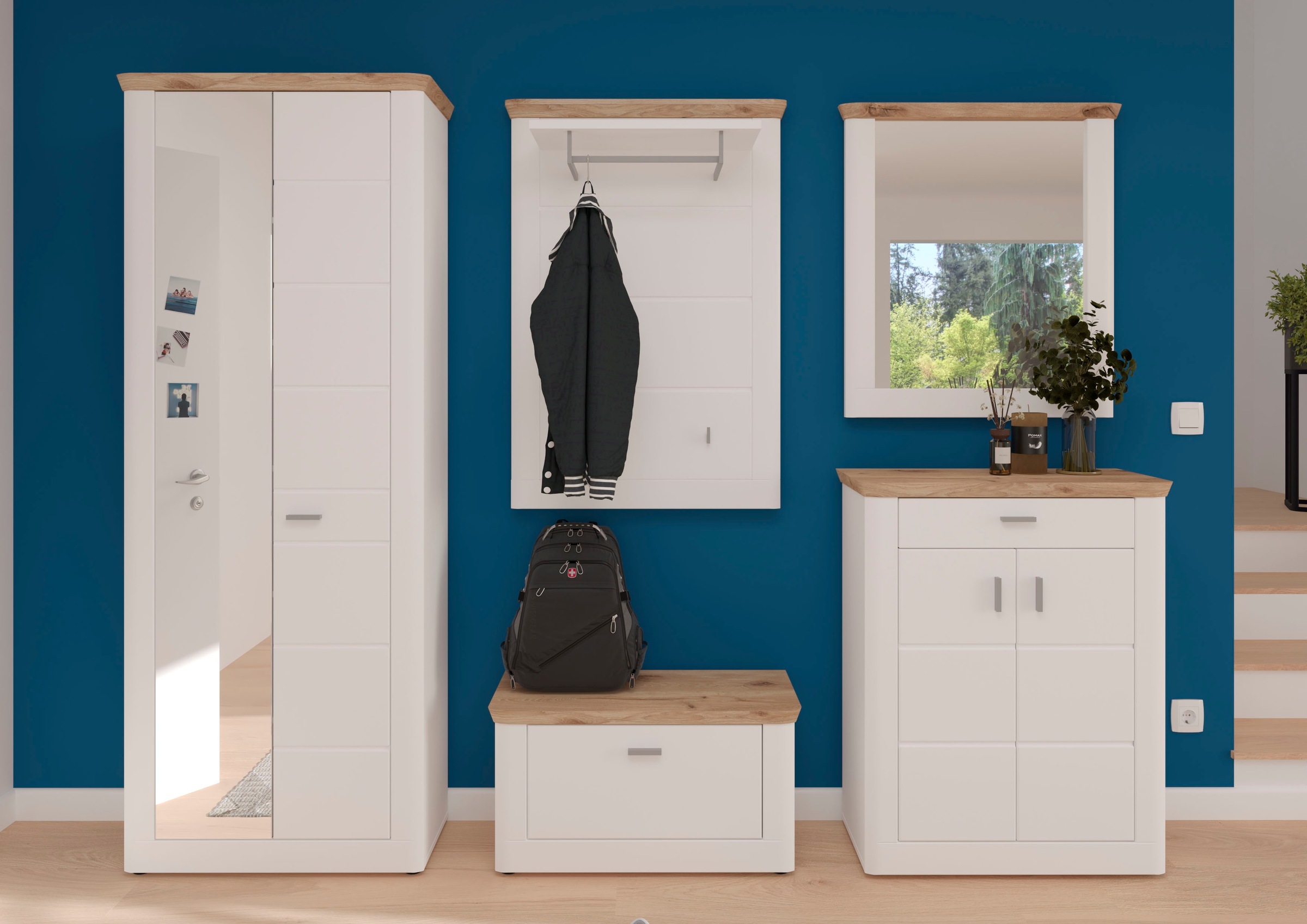 Home affaire Garderobenspiegel »Halmstad« Breite ca. 79 cm günstig online kaufen