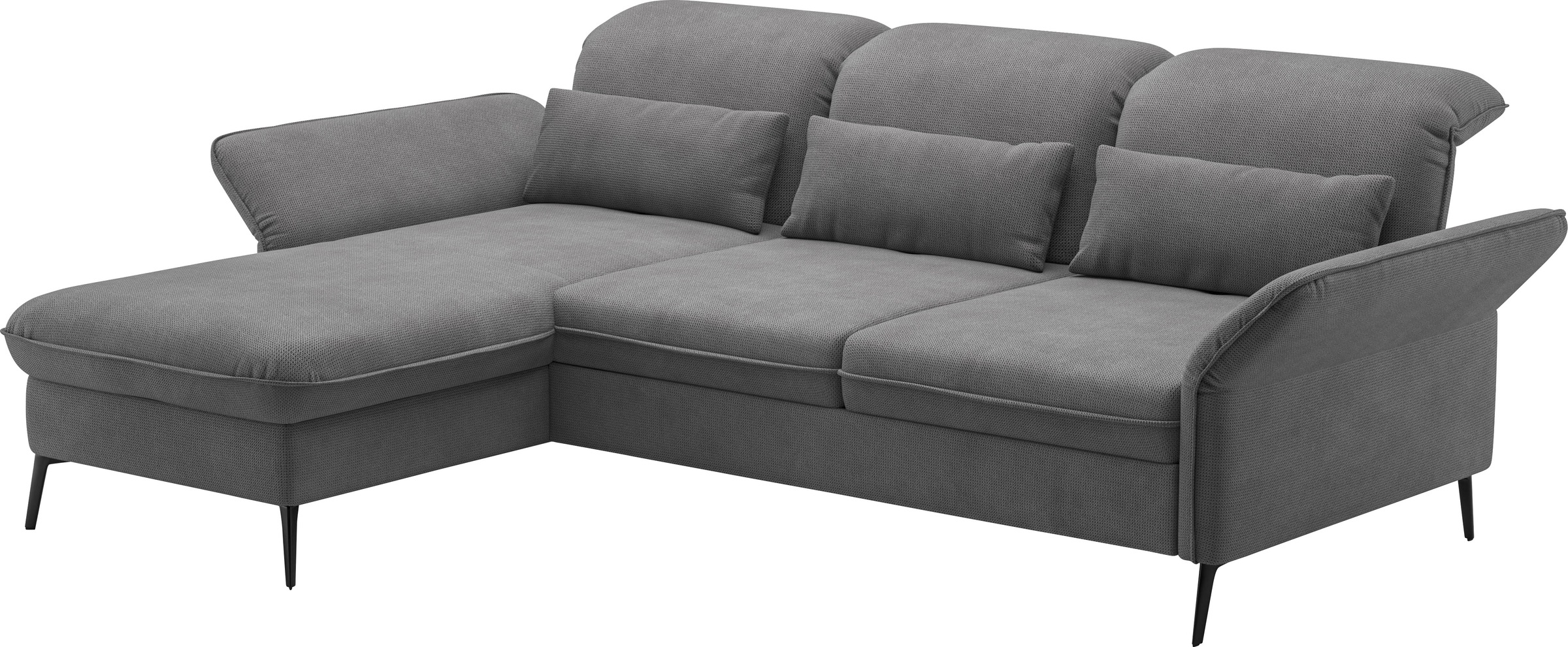 sit&more Ecksofa »Emely, inkl. Sitztiefenverstellung«, wahlweise mit Bettfunktion,Bettkasten,Kopf- & Armteilverstellung