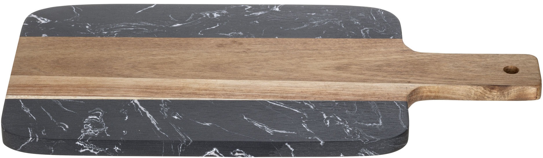 SCHÖNER WOHNEN-Kollektion Schneidebrett »Atami« Küchenbrett mit Griff, massives Akazienholz und Marmor, Servierbrett