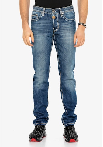 Cipo & Baxx Slim-fit-Jeans, mit Kontrastnähten kaufen