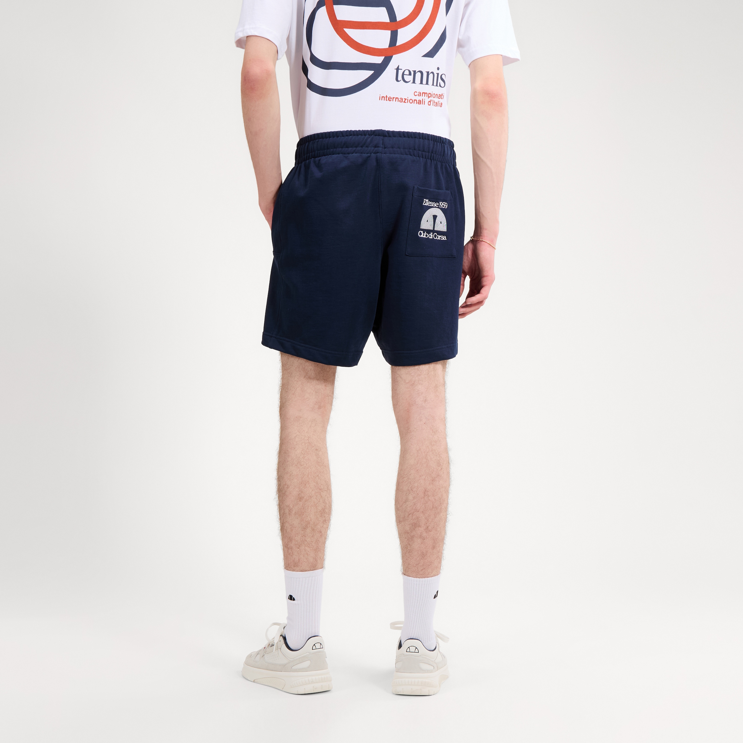 Ellesse Sweatshorts »CLUB DI CORSA SHORT«  aus Baumwolle und Polyester, mit Gummizug
