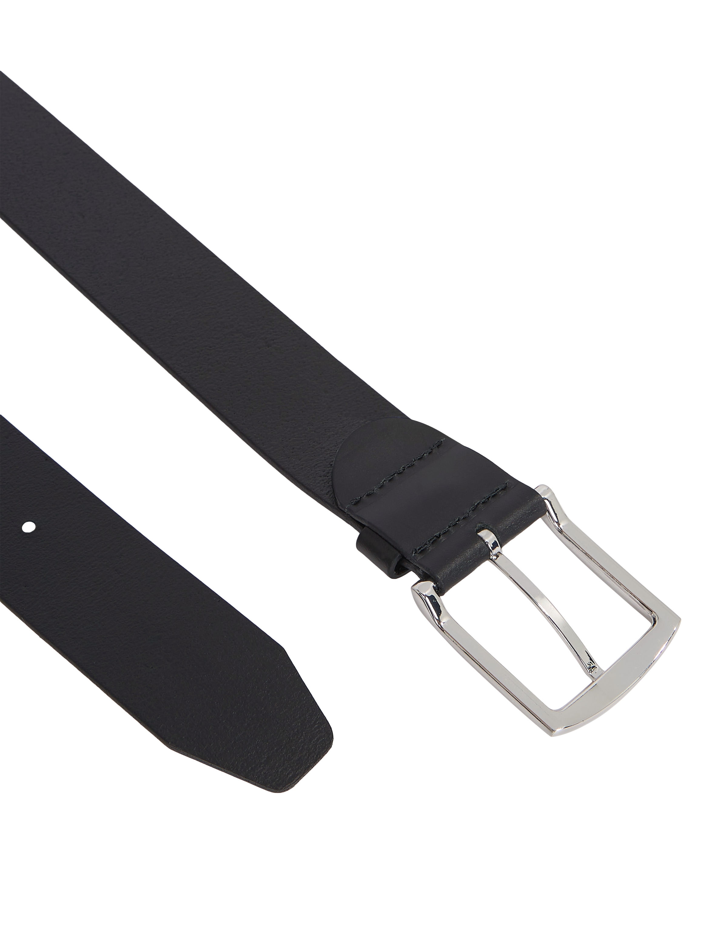 Tommy Hilfiger Ledergürtel »New Denton 4 cm«, NEW DENTON BELT mit Flag-Logoschlaufe