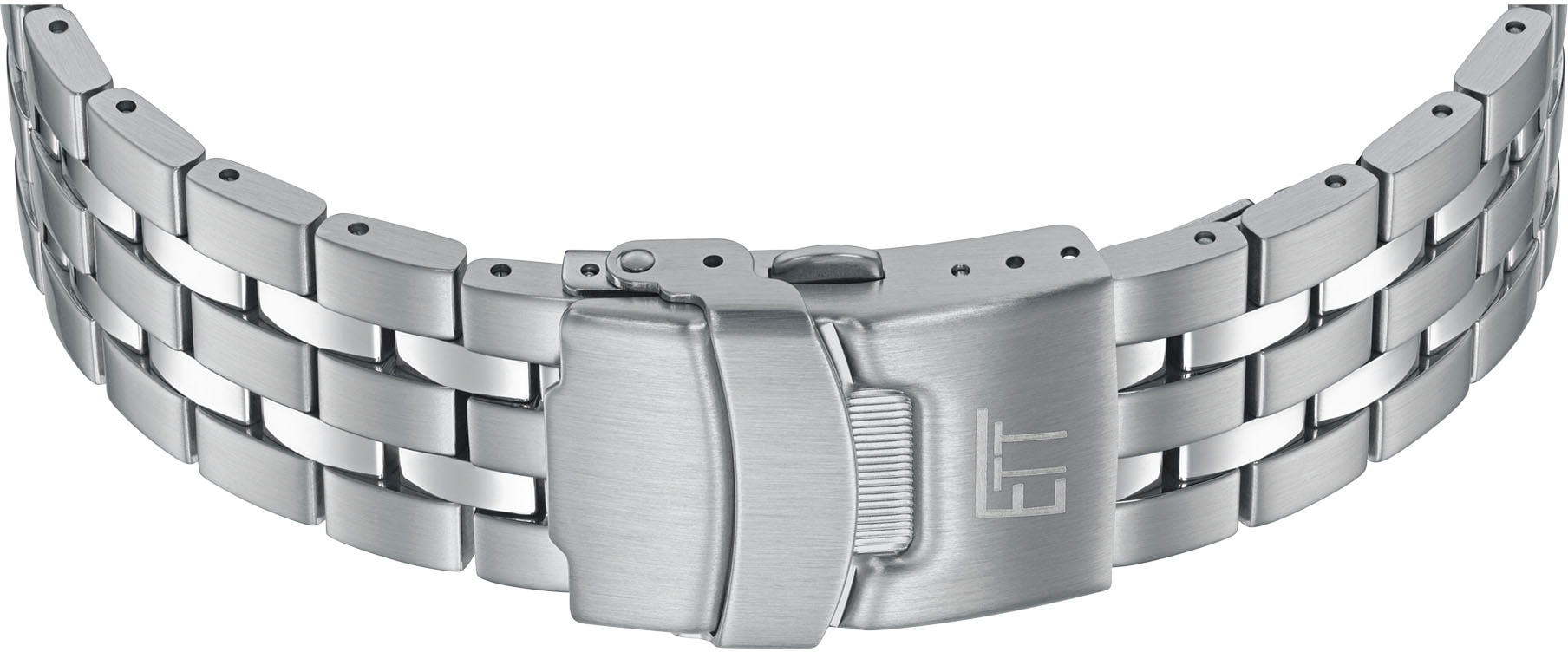 ETT Funkchronograph, (Set, 2 tlg., mit Wechselband), Armbanduhr, Herrenuhr, Stoppfunktion, Datum, Solar