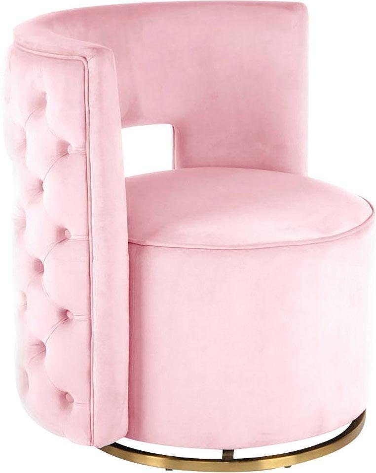 Kayoom Sessel »Drehsessel Beverly 125, drehbar, Gestell aus Eisen,samtige O günstig online kaufen