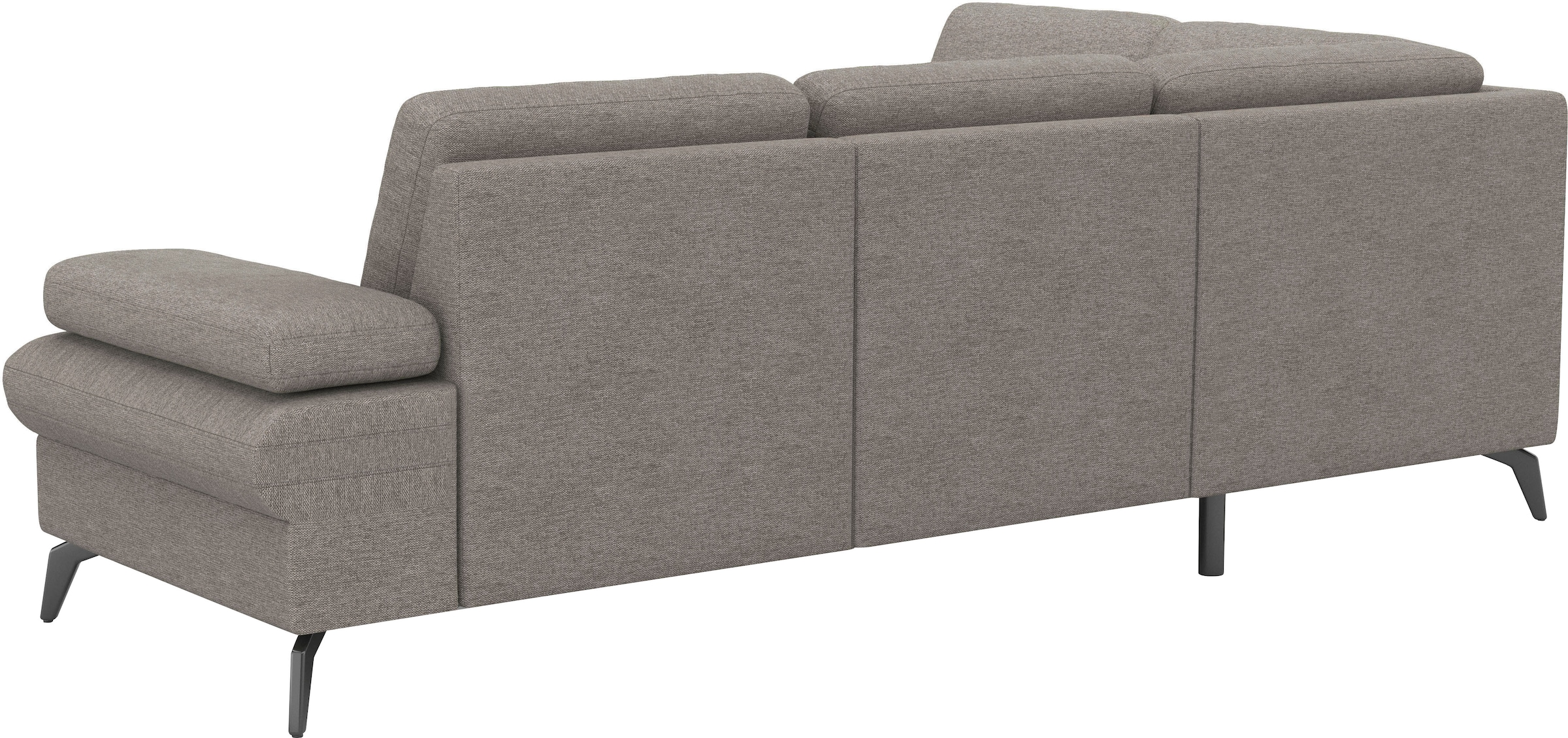 sit&more Ecksofa »Morris Jubi L-Form«, inkl. Armteilfunktion und 1 Zierkissen, wahlweise mit Bettfunktion