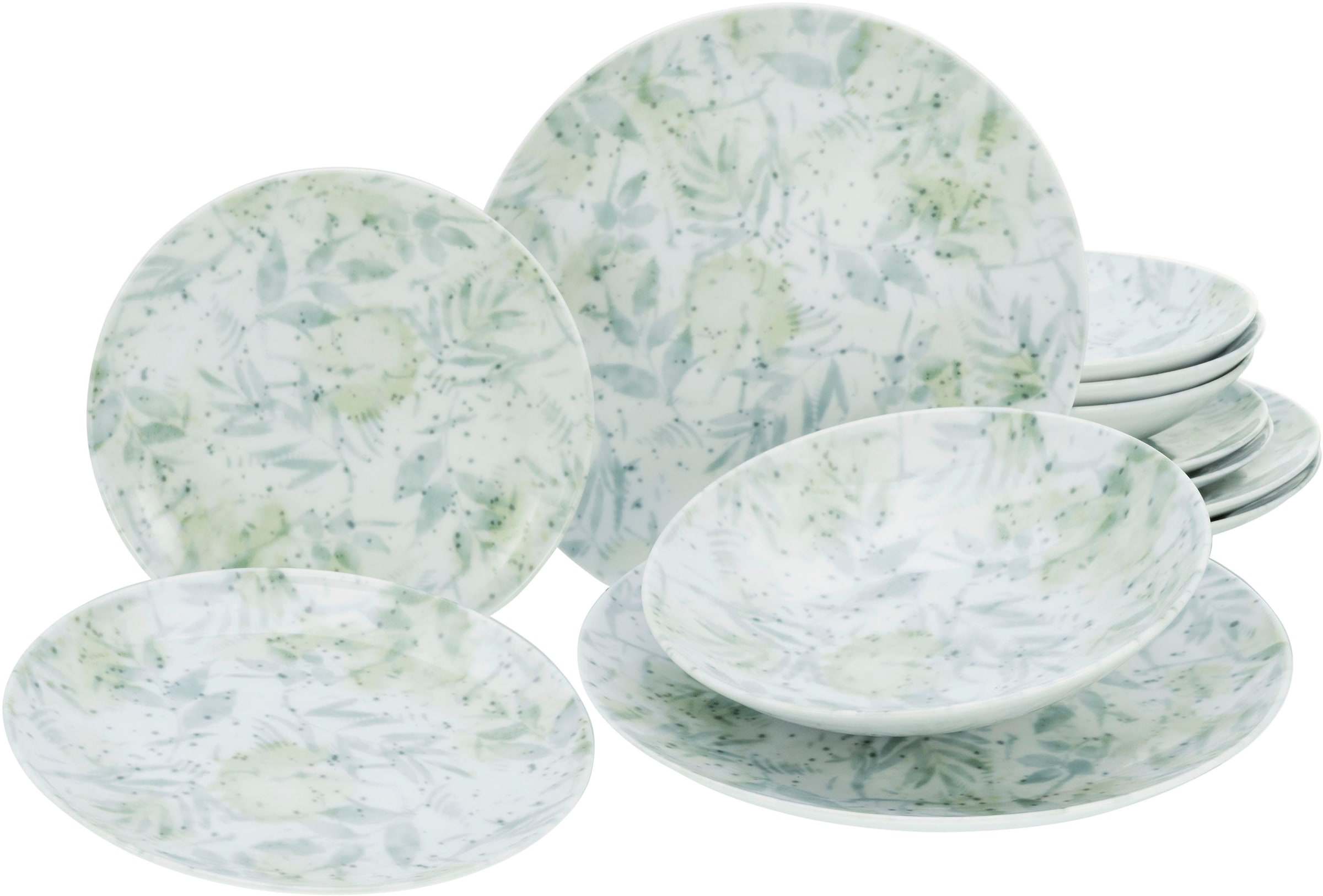 CreaTable Teller-Set »Geschirr-Set Home - Tropical« Service, im Used-und Vi günstig online kaufen