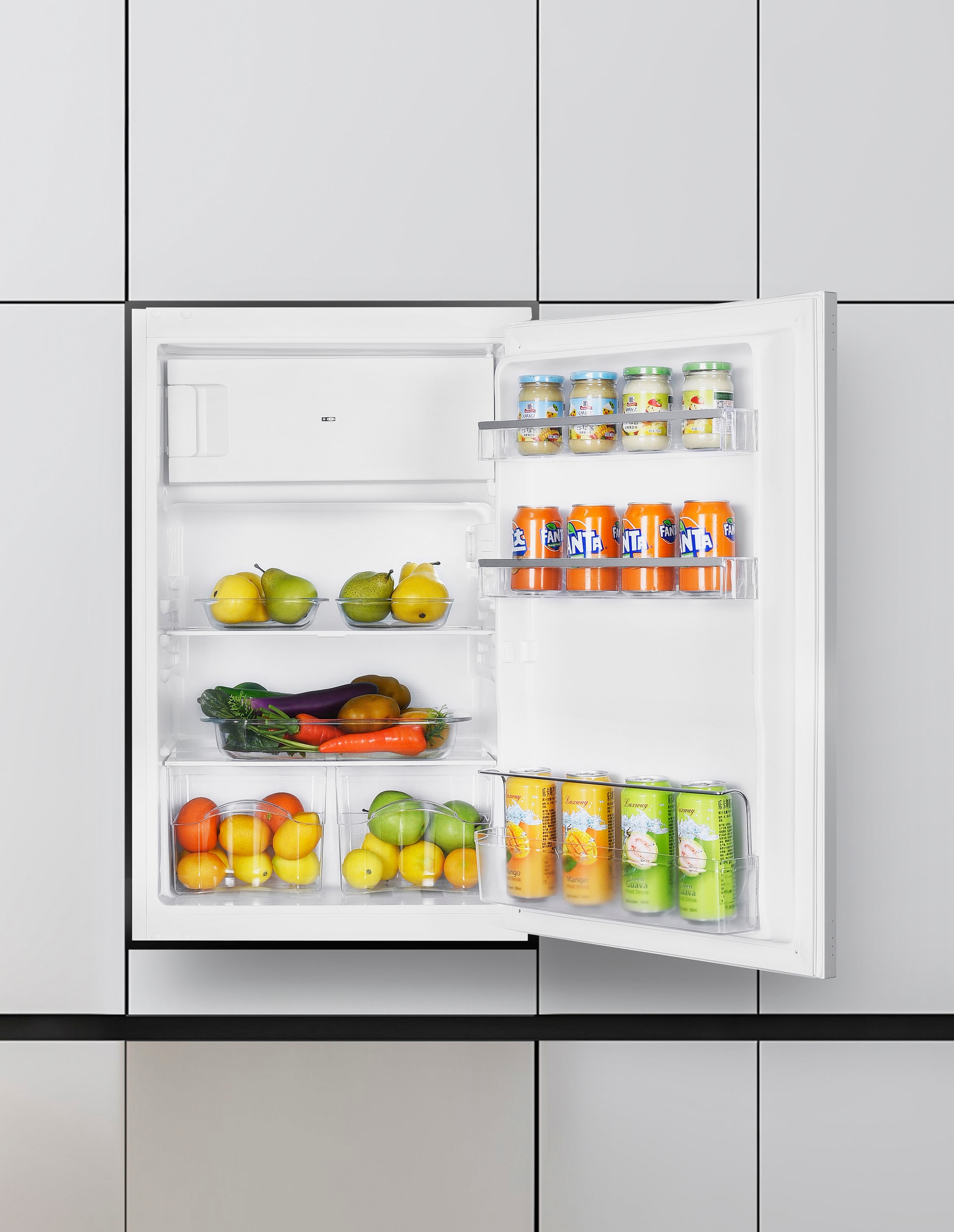 Hanseatic Einbaukühlschrank »HEKS8854GD« 87,5 cm hoch 54 cm breit günstig online kaufen
