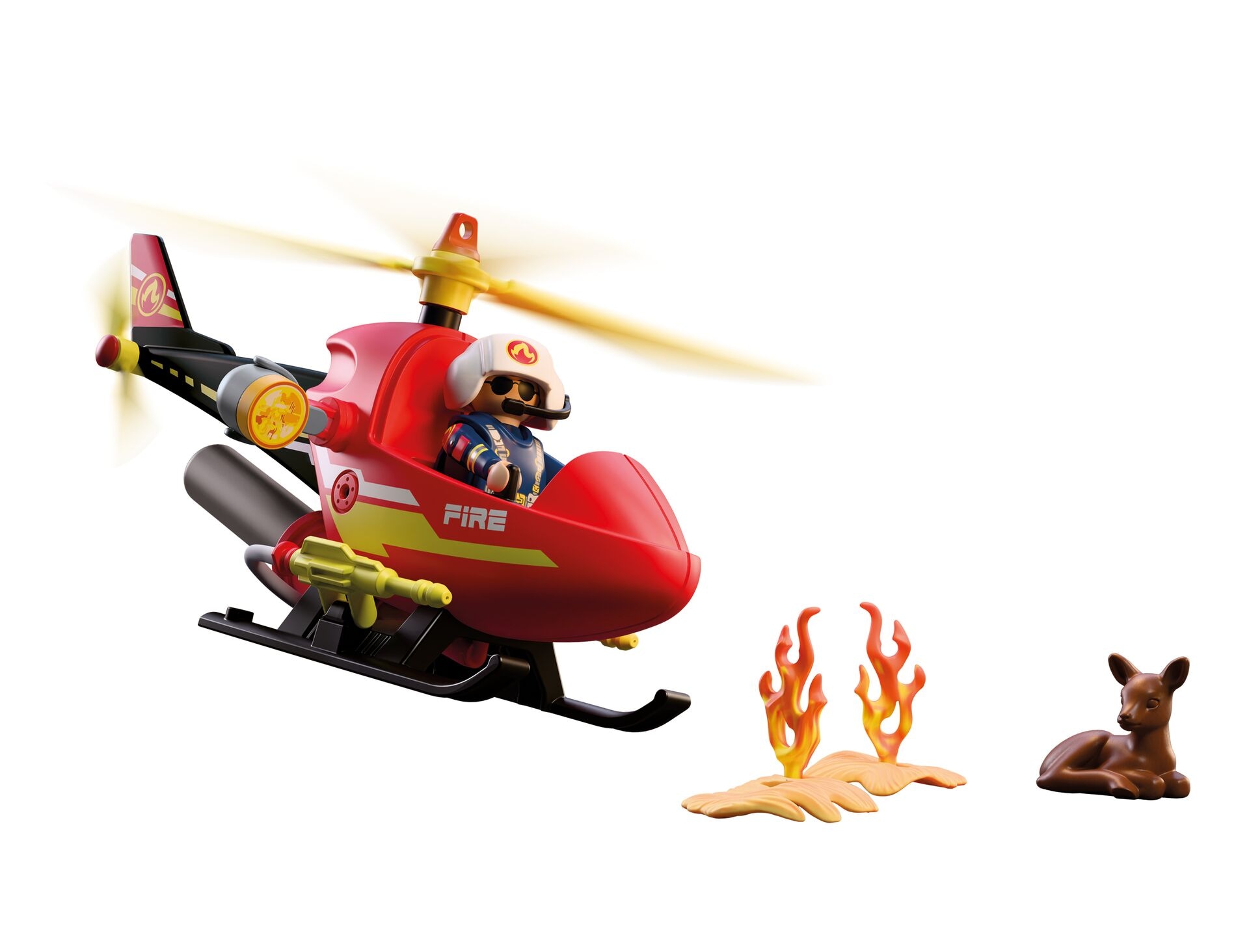 Playmobil® Konstruktions-Spielset »Feuerwehr-Helikopter (72196), City Action« Made in Europe