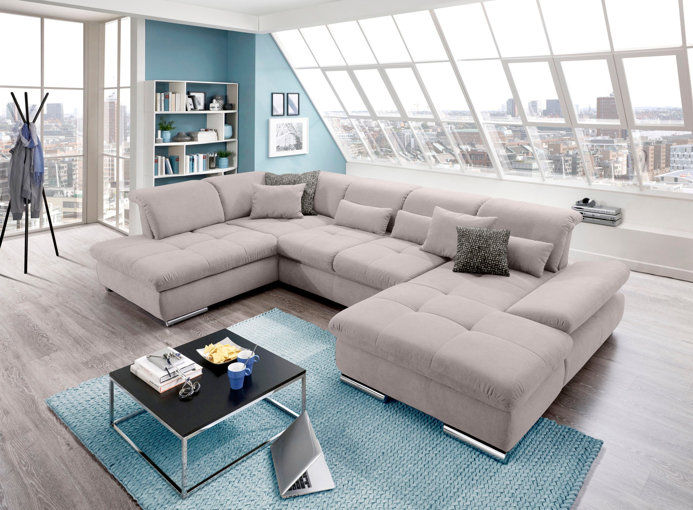 set one by Musterring Wohnlandschaft »SO 4100 komfortable Federkernunterfed günstig online kaufen