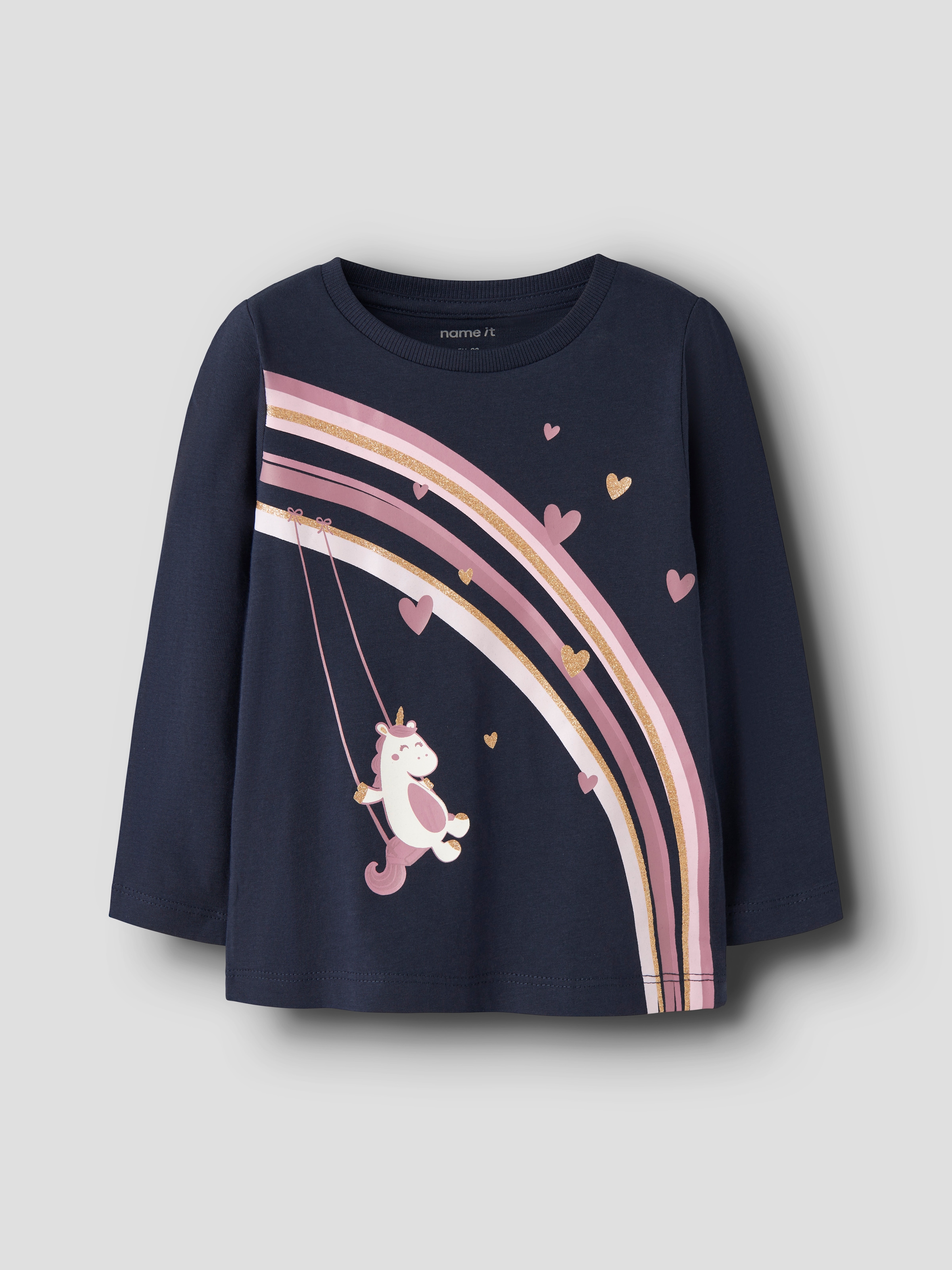 Name It Langarmshirt »NMFNIA 3P LS TOP« Packung, 3 Baumwolle, regular fit