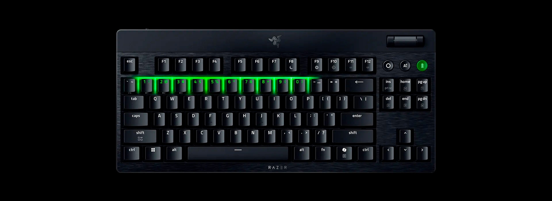 RAZER Gaming-Tastatur »BlackWidow V4 Low Profile TKL HyperSpeed« (Fn-Tasten | Windows-Sperrtaste | Ziffernblock)