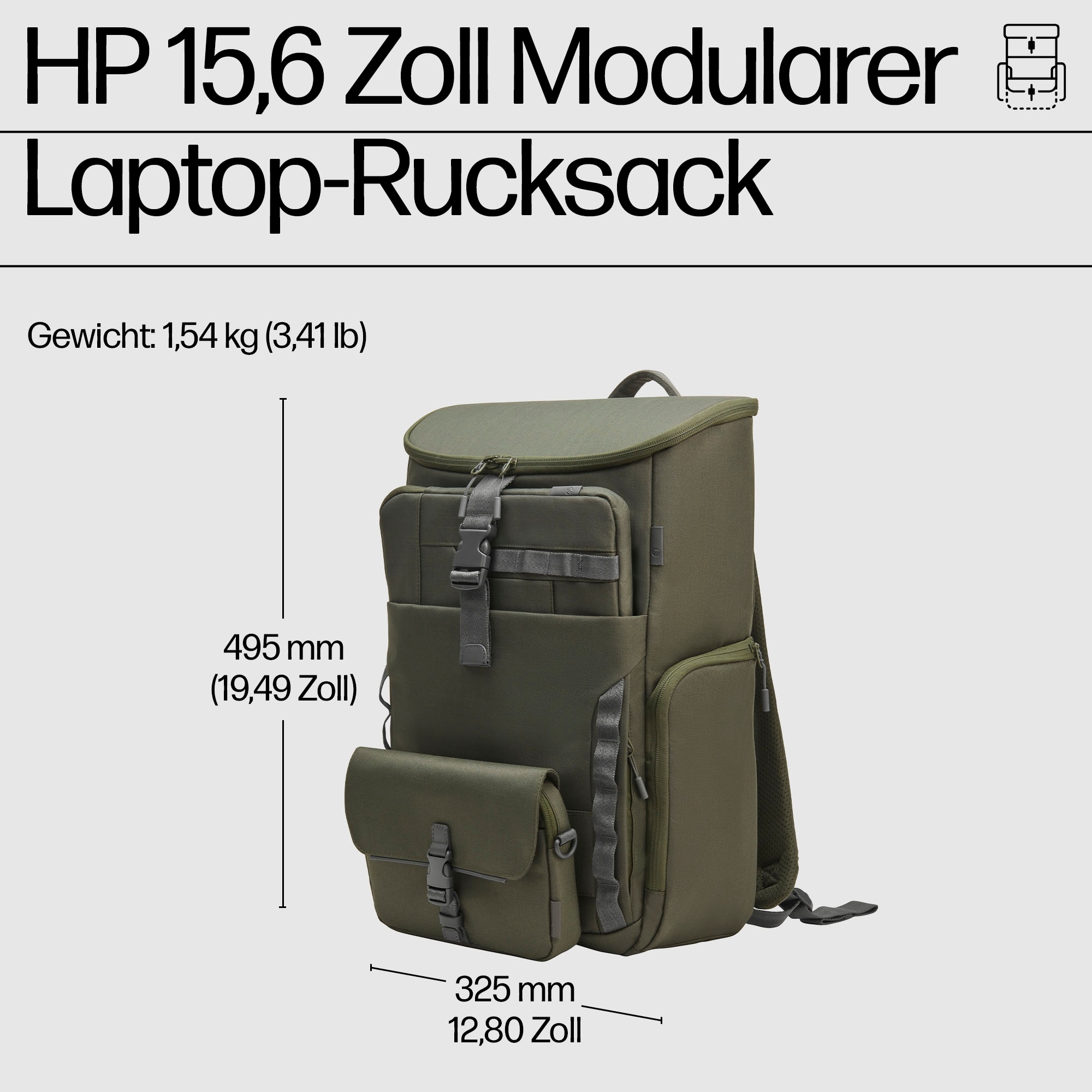 HP Notebook-Rucksack »15,6 Zoll Modularer«