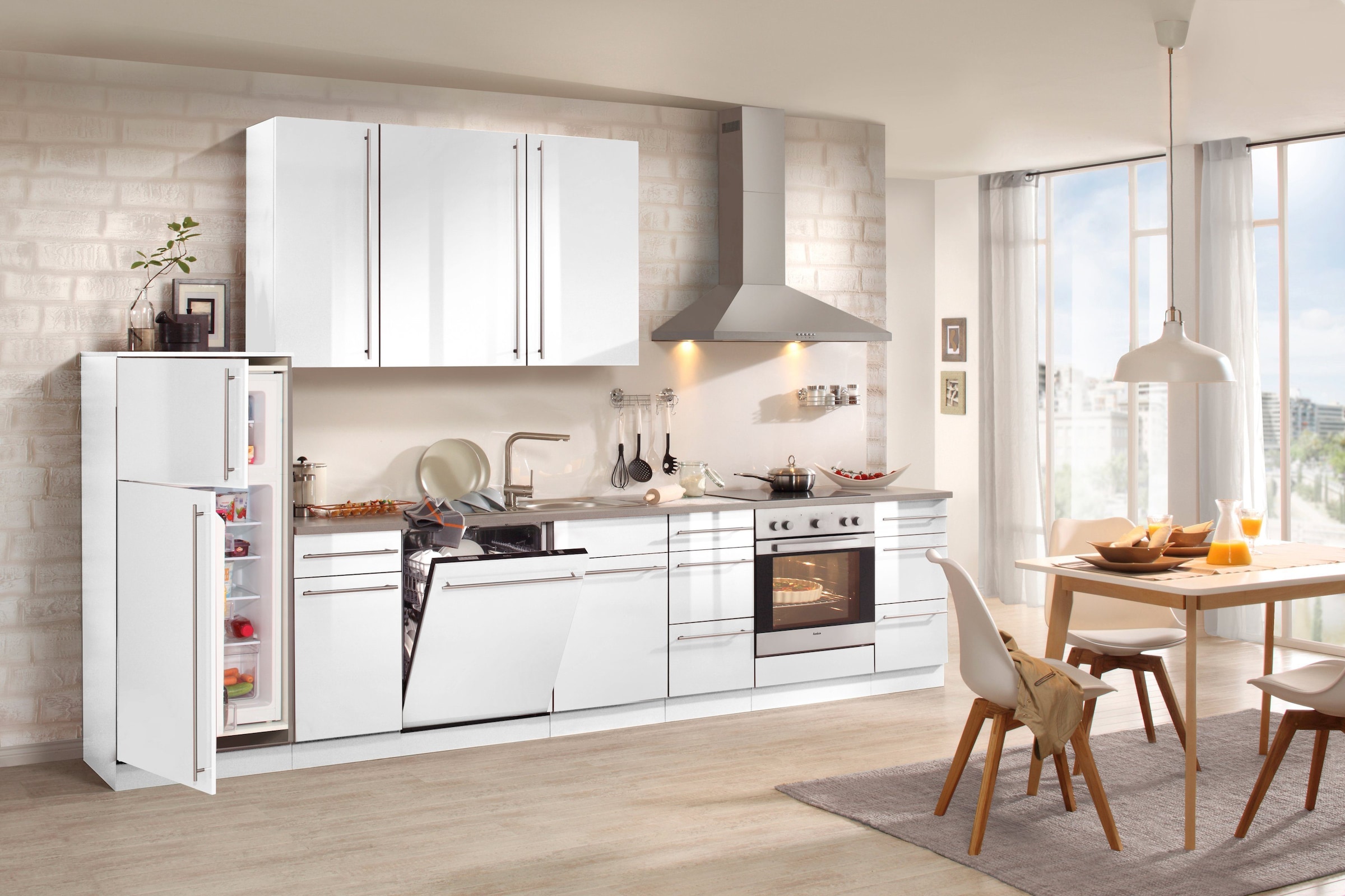 wiho Küchen Spülenschrank "Chicago, TOPSELLER" 110 cm breit, inkl. Tür/Sock günstig online kaufen