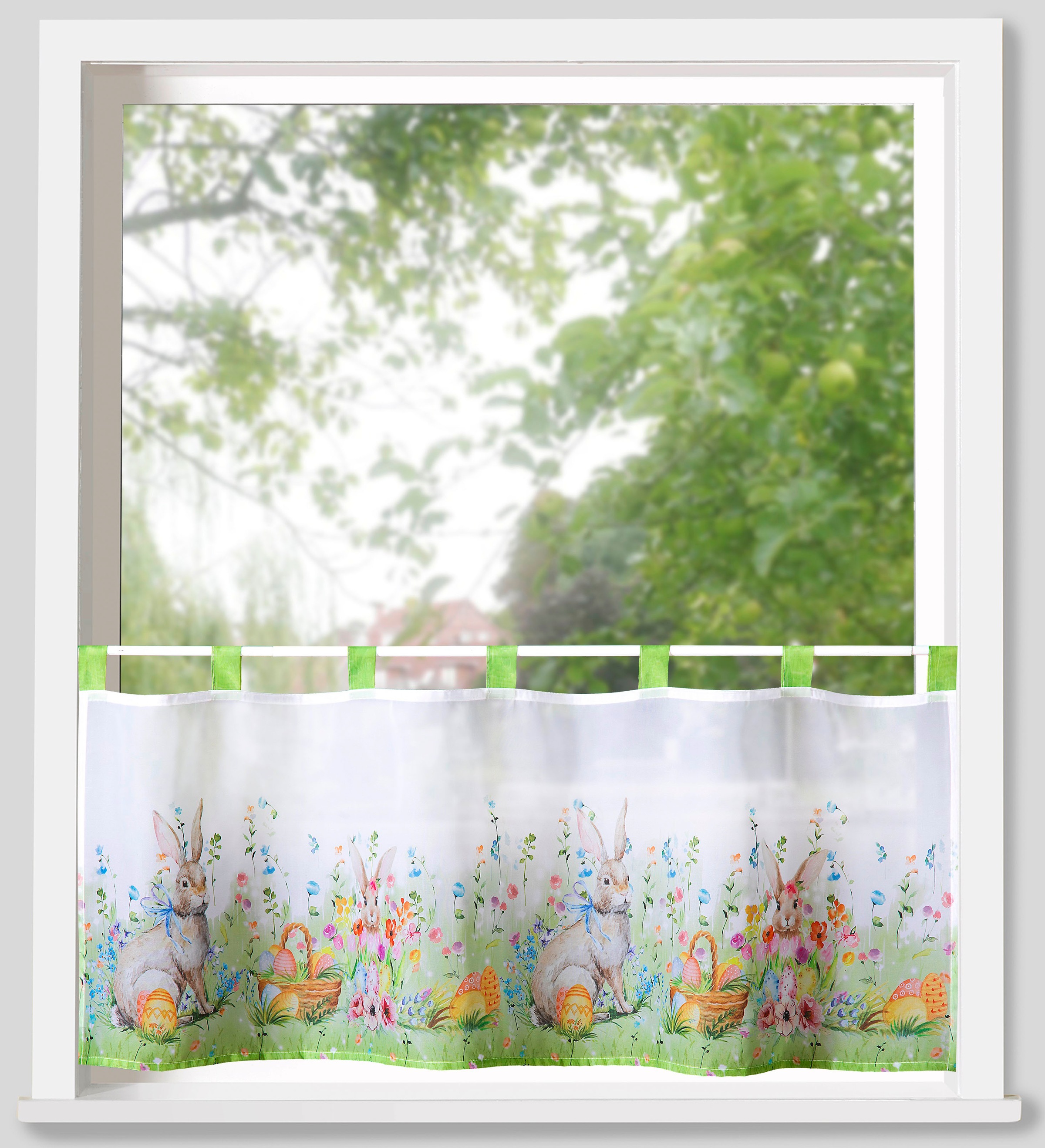 Weckbrodt Scheibengardine »Krümel« Schlaufen 1 Stk. tlg. Bistro, Voile, Ost günstig online kaufen