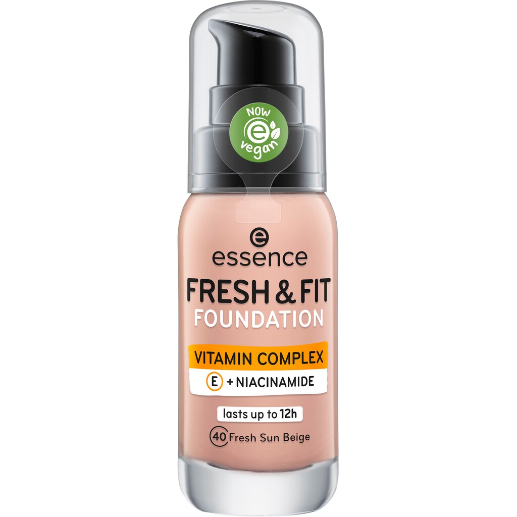 Essence Foundation »FRESH & FIT FOUNDATION«, (Set, 3 tlg.)