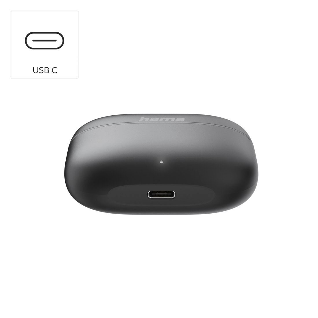 Hama Bluetooth-Kopfhörer »True Wireless Kopfhörer In Ear, Ladecase, bis 20h Akku, Bass Boost« A2DP Bluetooth | AVRCP Bluetooth | HFP | SPP Sprachsteuerung | True Wireless | kompatibel mit Siri