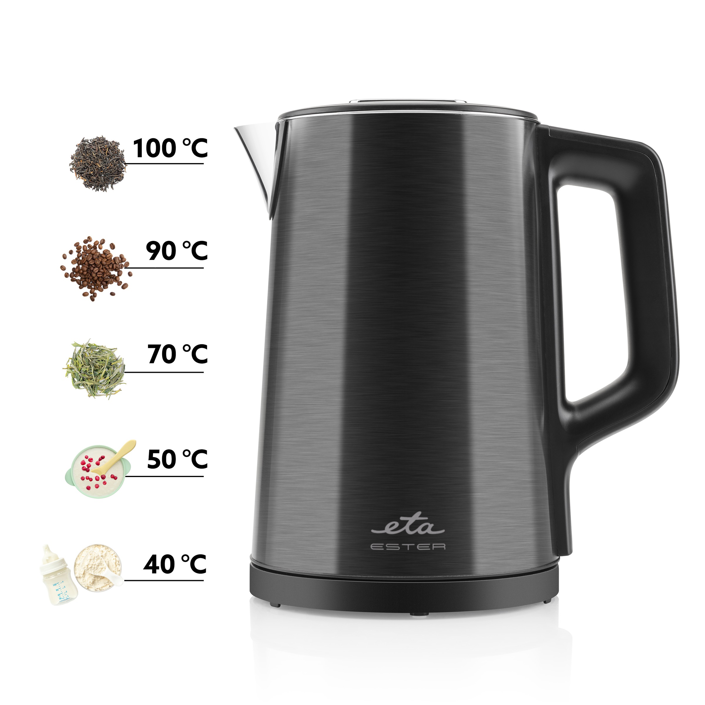eta Wasserkocher »ESTER ETA459790000«, 1,5 l, 2200 W