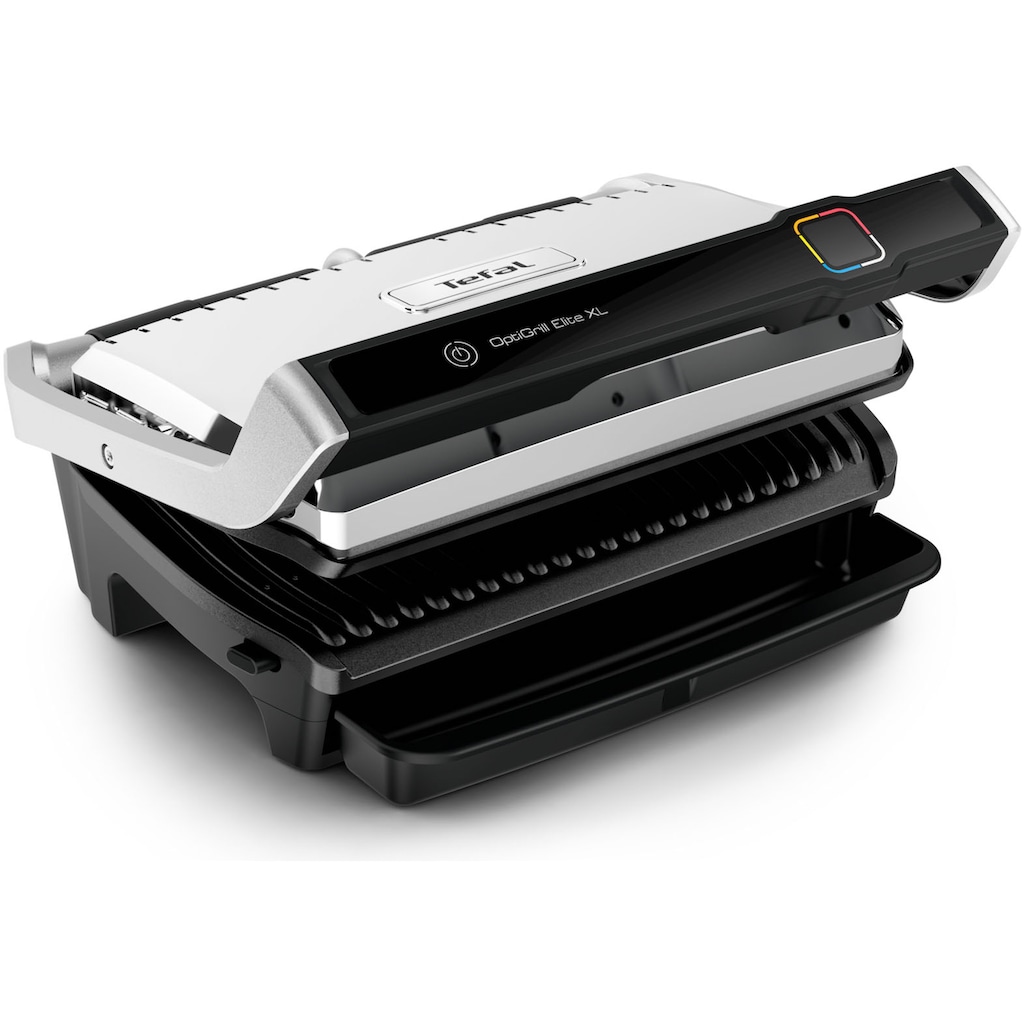 Tefal Kontaktgrill »GC760D Optigrill Elite XL«, 2200 W, Countdown zum perfekten Ergebnis, extra Grillboost für Grillstreifen