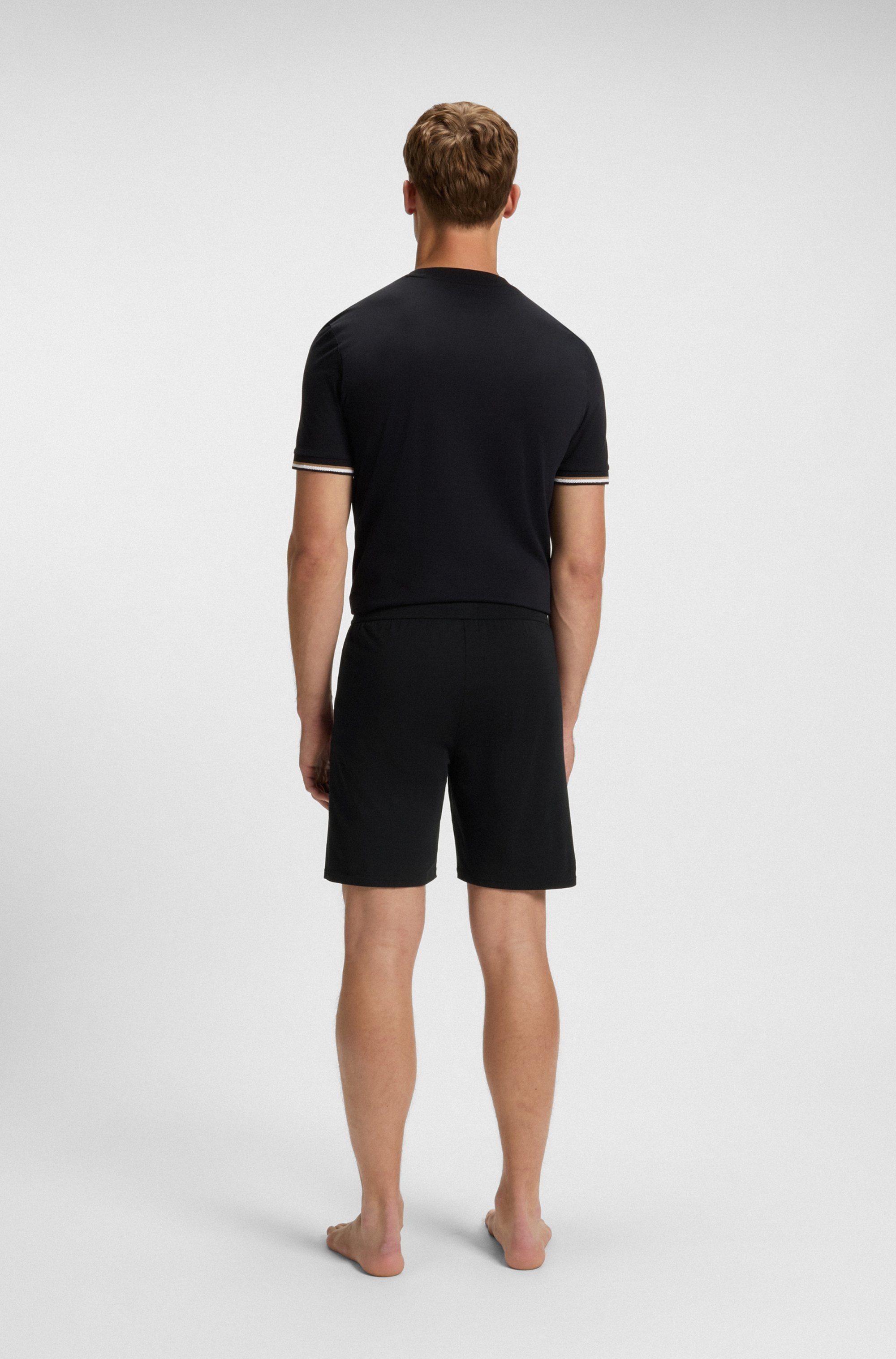 BOSS Pyjamashorts »Unique«, aus elastischer Baumwolle mit Tape-Details