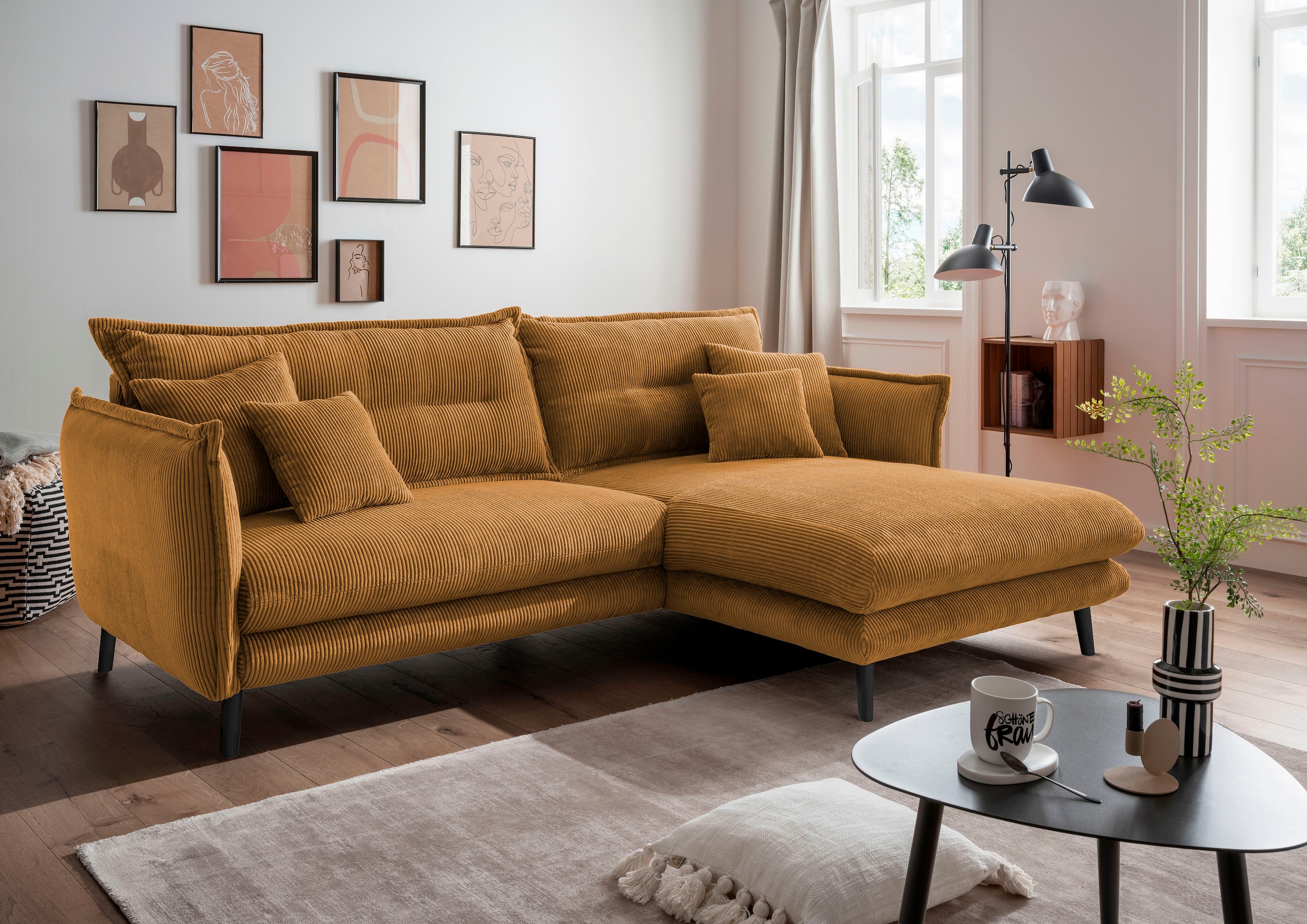 INOSIGN Ecksofa »Lazio«, in verschiedenen Bezugsqualitäten und Farben liefe günstig online kaufen