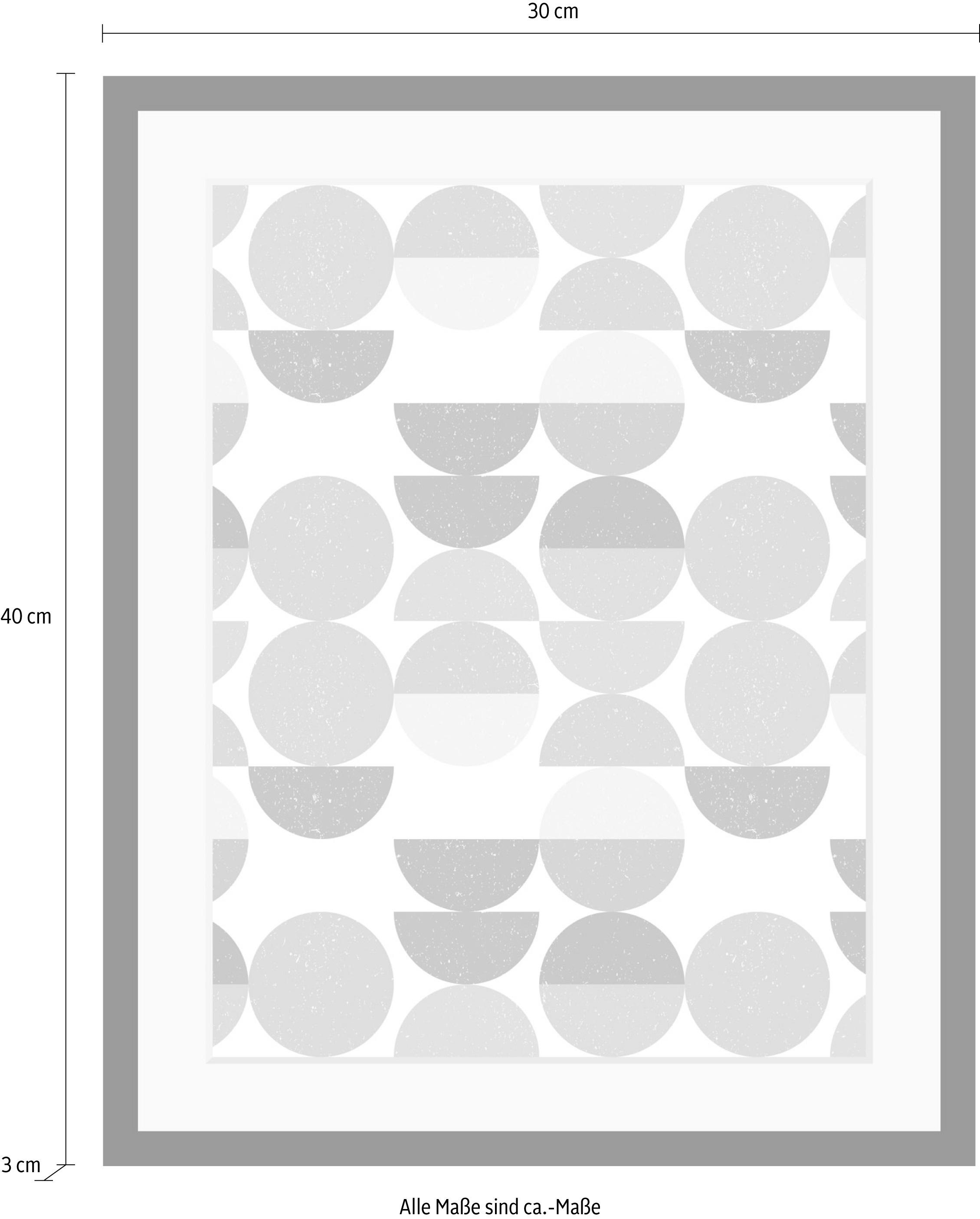 queence Bild »Punkte« Abstrakt | Figuren | Kunst HD Premium Poster-Druck inkl. Holzrahmen