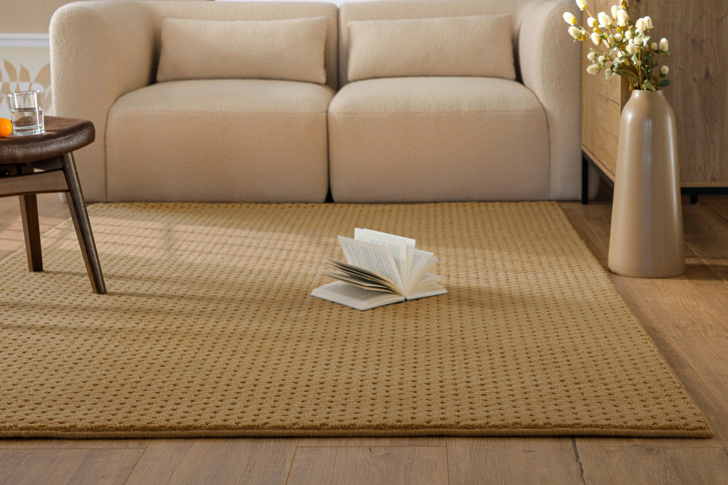 Wecon home Teppich »Castello THREE« rechteckig 7 mm Höhe Schurwolle, Kurzfl günstig online kaufen