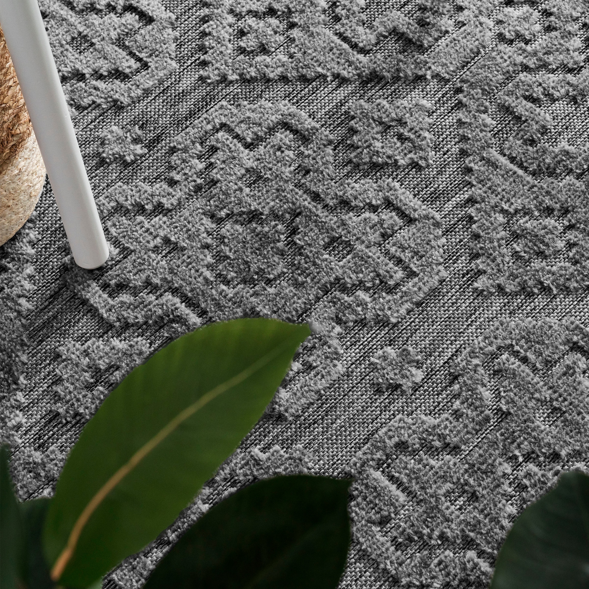 Paco Home Teppich »Stilo 865«, rechteckig, 10 mm Höhe, Hoch-Tief Effekt, Ornamente, auch als Läufer, In- und Outdoor geeignet