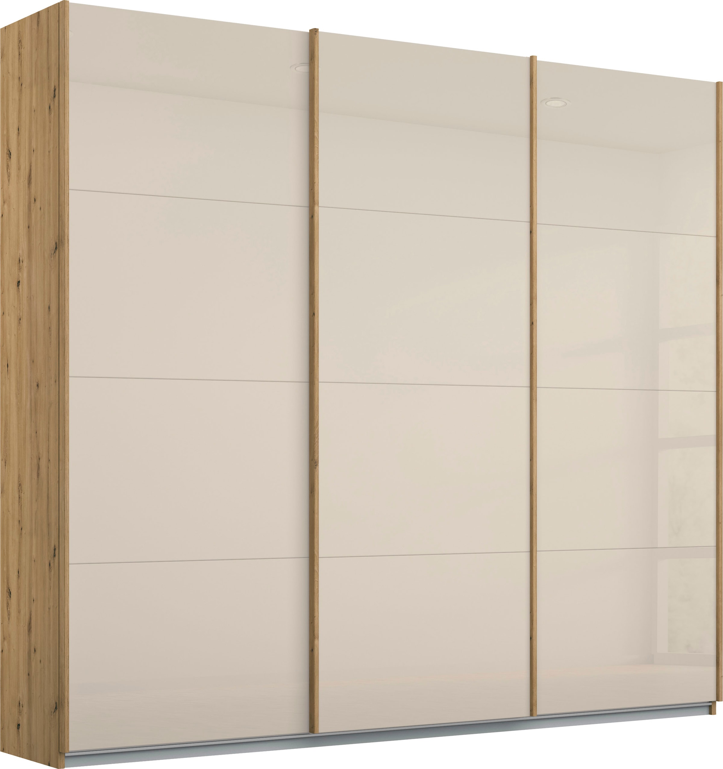 OTTO home Kleiderschrank »Mehrzweckschrank Aktenschrank Möbel Mietswohnung Schlafzimmer KOLUNA« 3 Ausstattungen BASIC/CLASSIC/PREMIUM (inkl. SOFT-CLOSE-FUNKTION),  Breiten 203/271/315/360 cm Höhen 210/229 Glas-Front MADE IN GERMANY