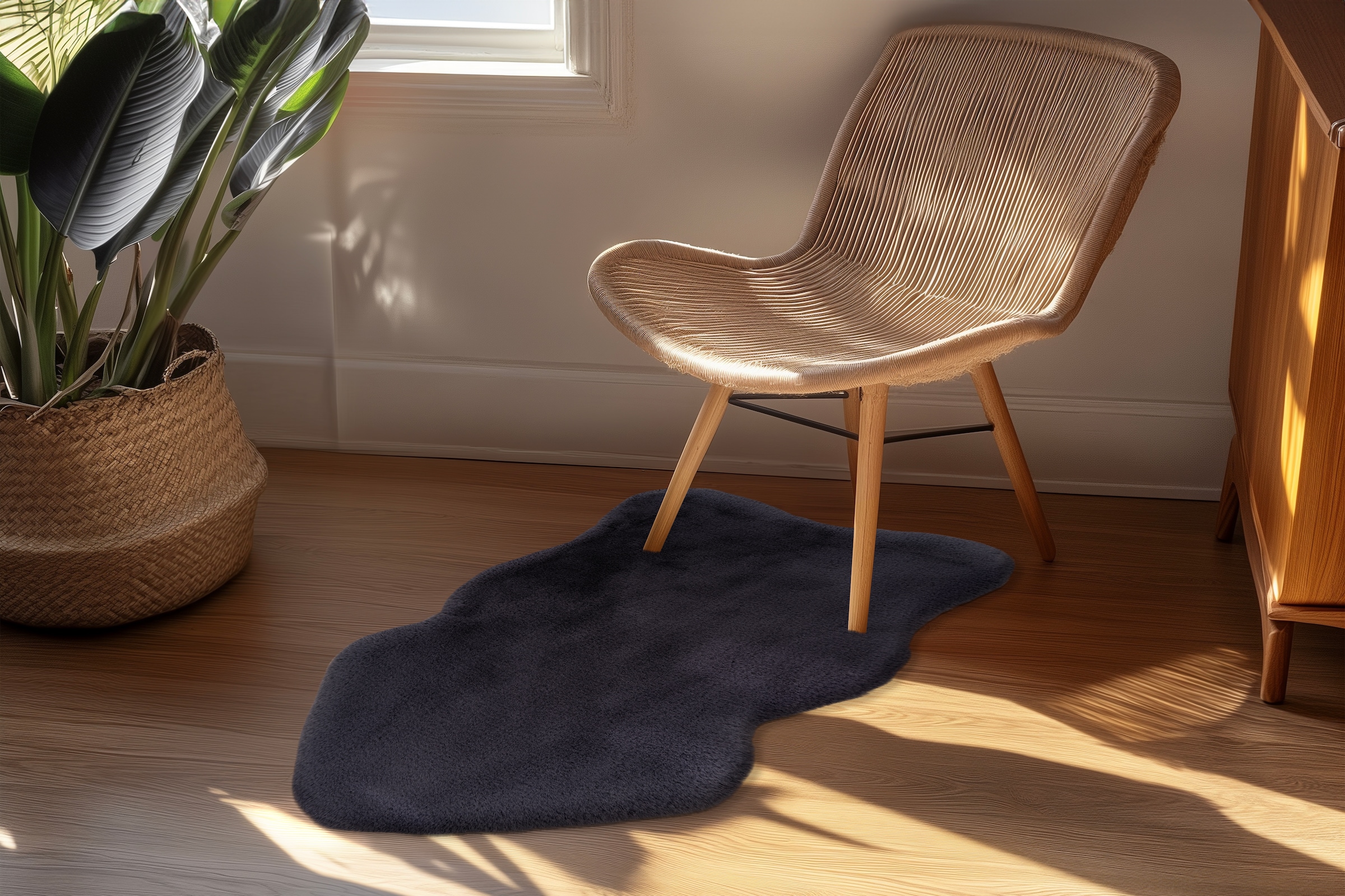 Kayoom Hochflor-Teppich »Boundless 226« tierfellförmig 40 mm Höhe Hochflor, Modernes Muster, Deko, Fußbodenheizungsgeeignet, Wohnzimmer